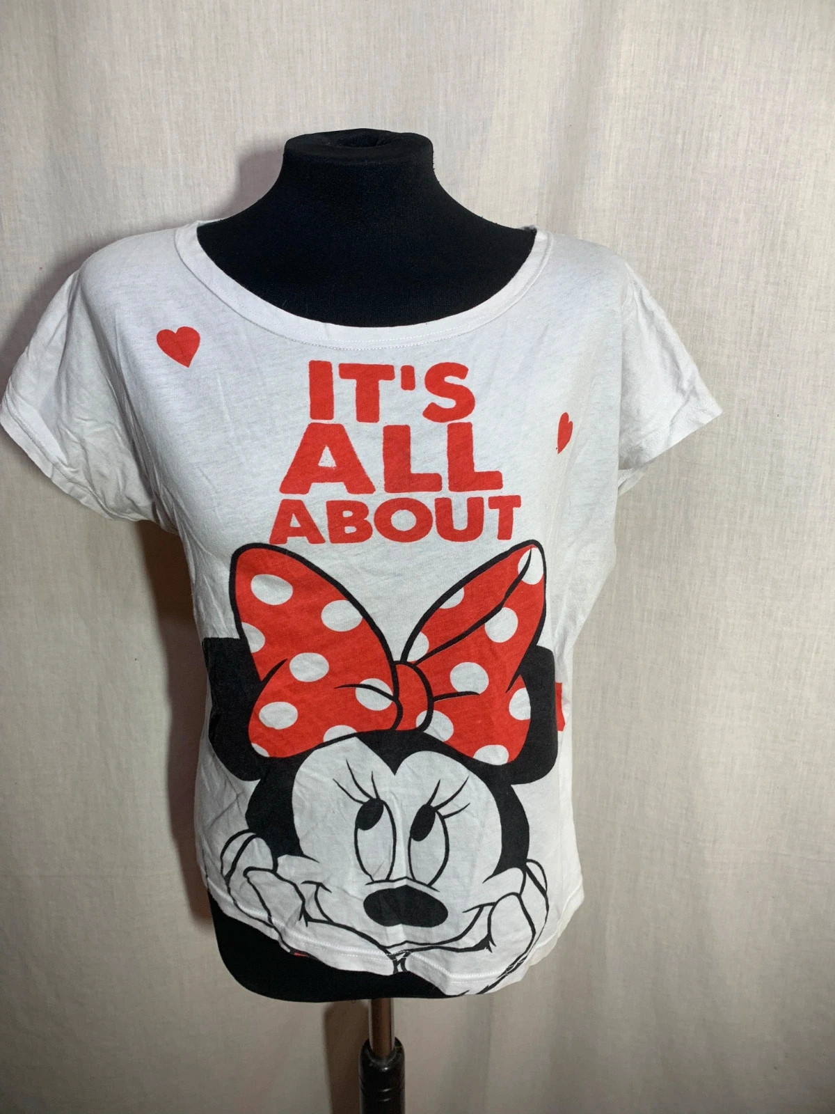 Camiseta Blanca Minnie Mouse | White Minnie Mouse Tee | Disney – Disney – taille XL / 42 / 14 5