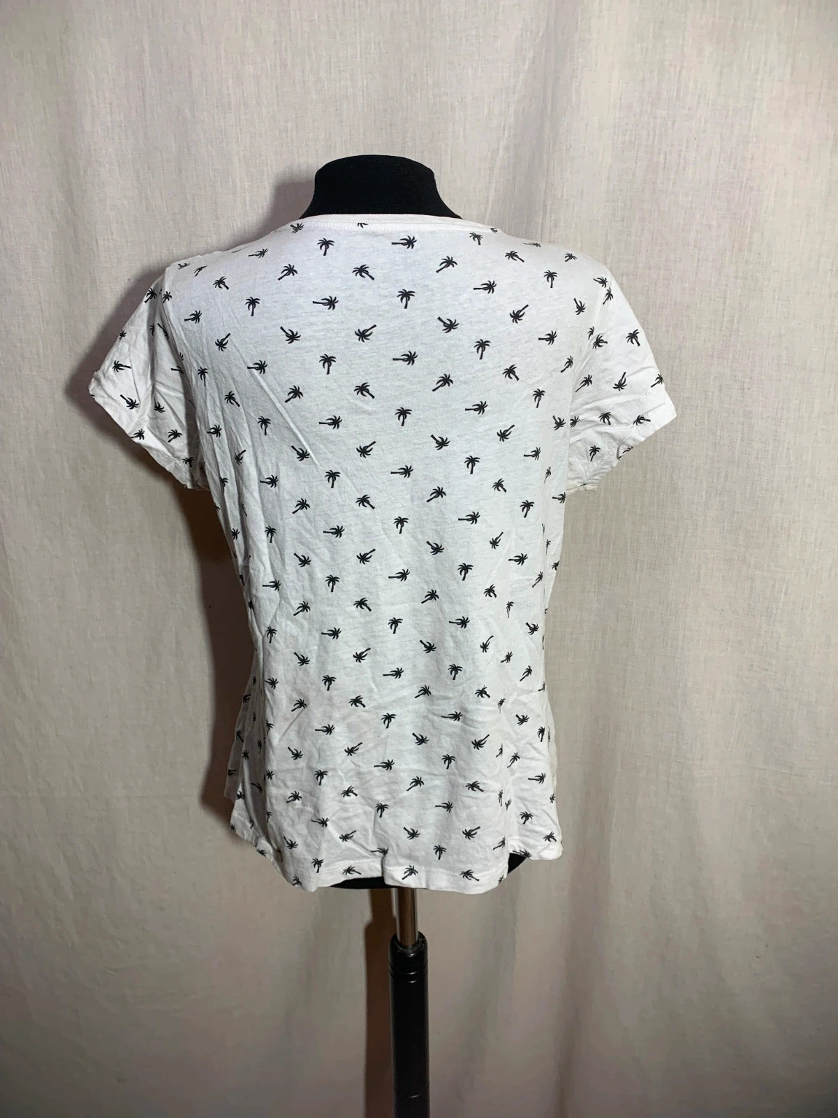 Camiseta Palma Blanco y Negro | Black & White Palm Tee T-Shirt | Primark – Primark – taille XXL / 44 / 16 2