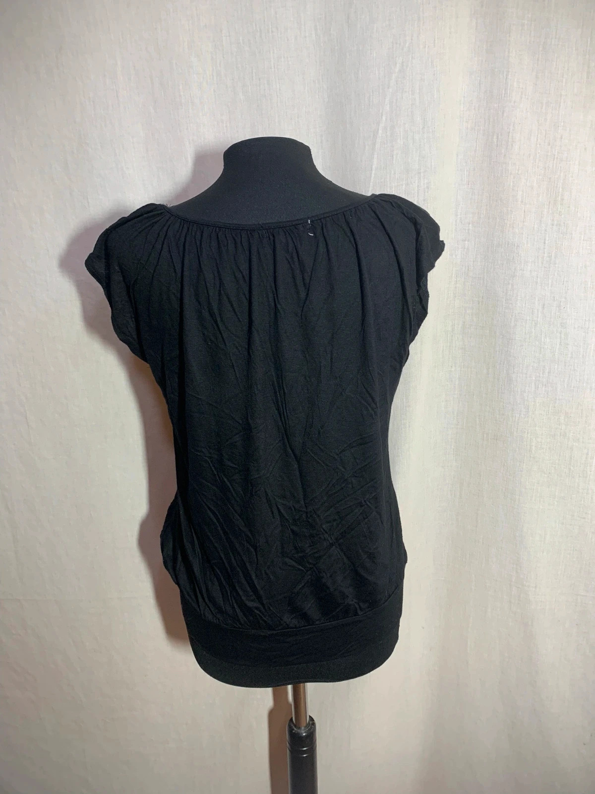 Camiseta sin Mangas Negra | Black Sleeveless T-Shirt – H&M – taille S / 36 / 8 2