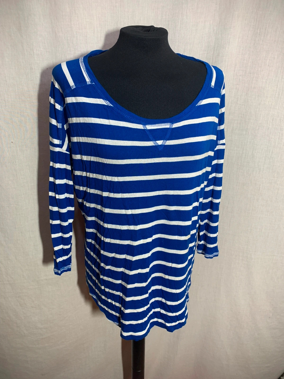 Blusa de Manga 3/4 a Rayas | 3/4 Sleeve Striped Blouse | Springfield – Springfield – taille XL / 42 / 14 3