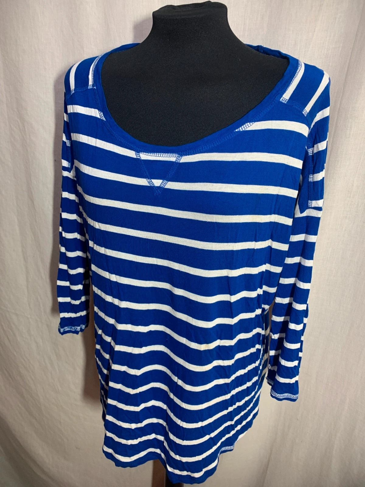 Blusa de Manga 3/4 a Rayas | 3/4 Sleeve Striped Blouse | Springfield – Springfield – taille XL / 42 / 14 5