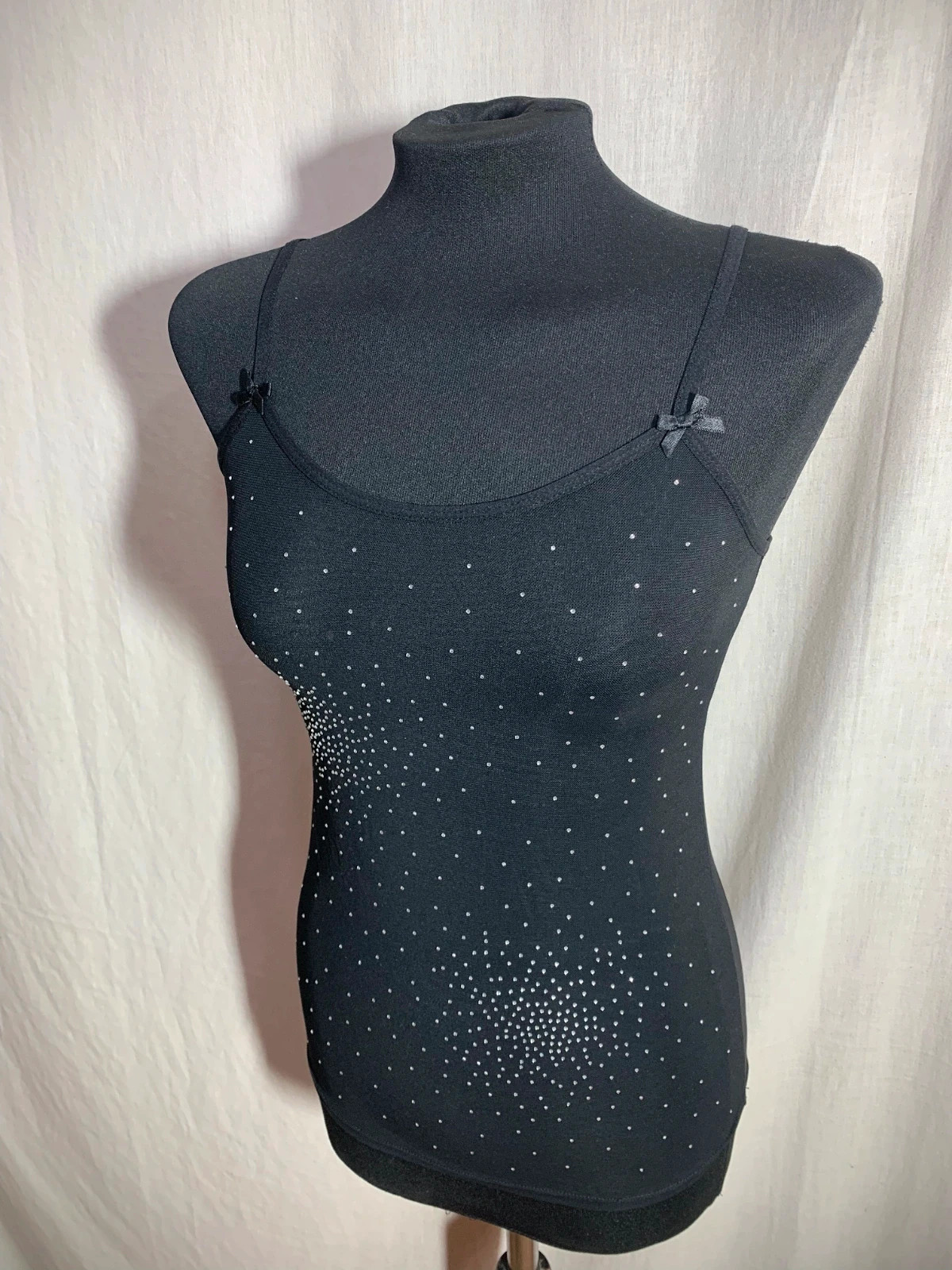 Camiseta sin Mangas con Lentejuelas Negra | Black Sleeveless Sequin Top | El Corte Inglés – El Corte Inglés – taille S / 36 / 8 3