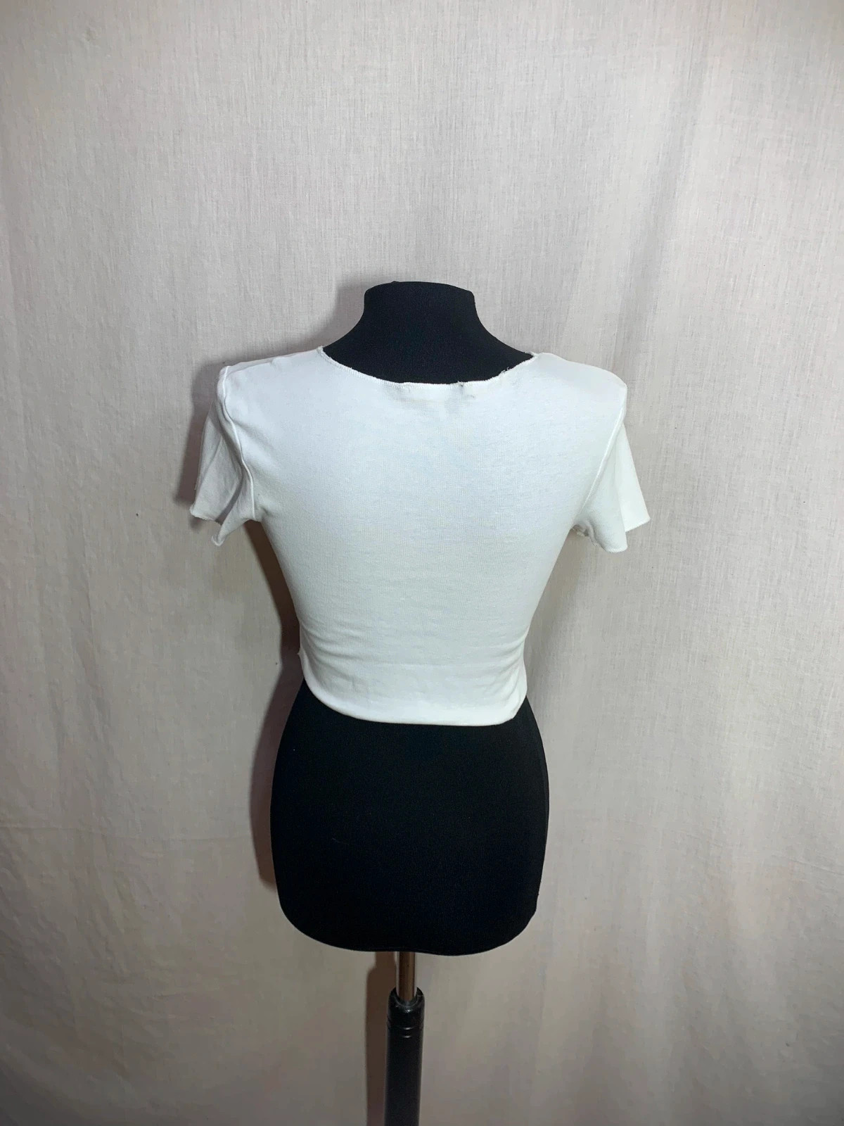Camiseta Crop Top Blanca | White Crop Top | Zara – Zara – taille S / 36 / 8 2