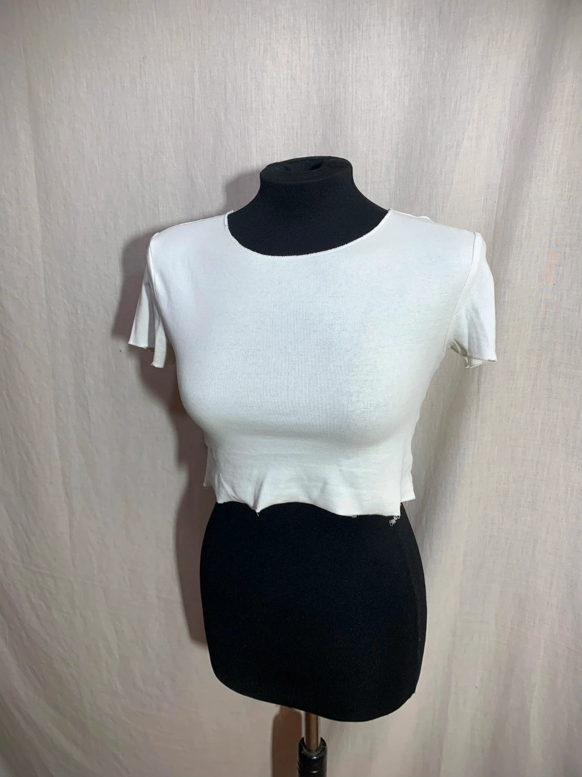 Camiseta Crop Top Blanca | White Crop Top | Zara – Zara – taille S / 36 / 8 3