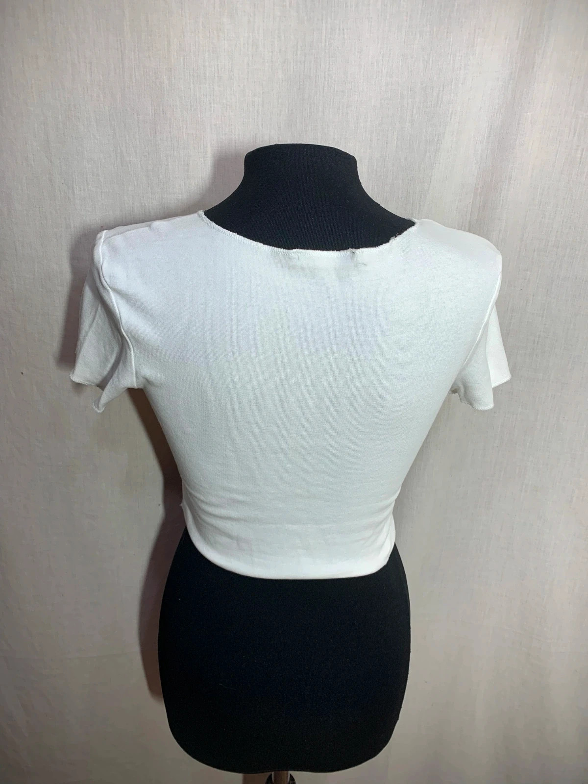 Camiseta Crop Top Blanca | White Crop Top | Zara – Zara – taille S / 36 / 8 5