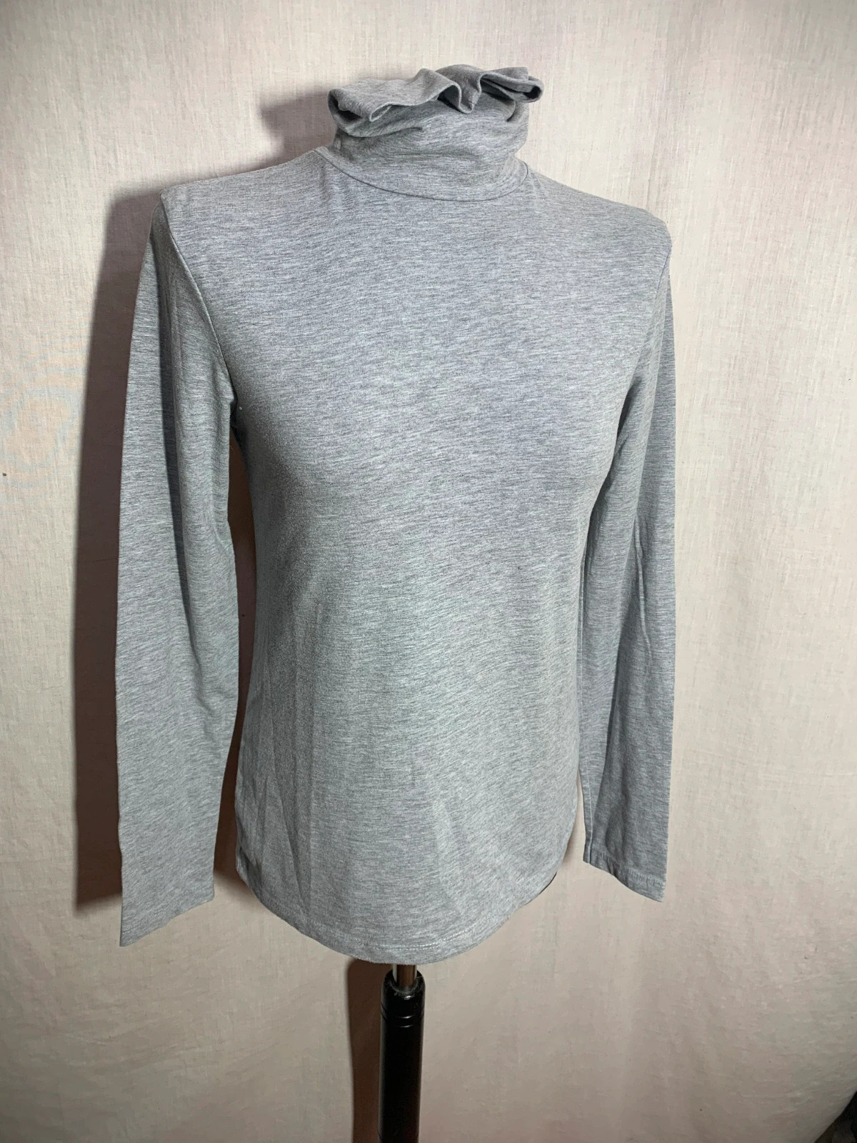 Camiseta de Cuello Alto Gris | Grey Turtleneck Shirt | Inditex – Inditex – taille M / 38 / 10 3
