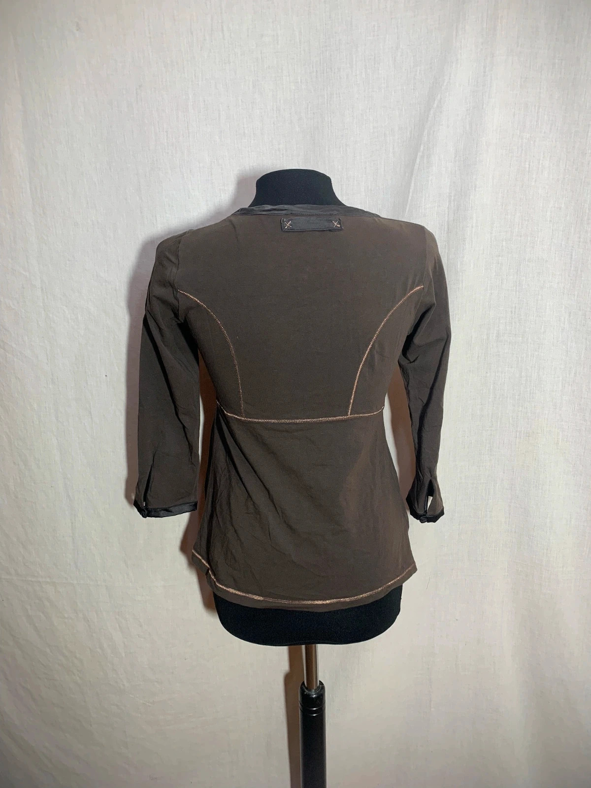Camiseta de Manga Larga Marrón | Brown Long-Sleeve T-Shirt | Caramelo – Caramelo – taille M / 38 / 10 2