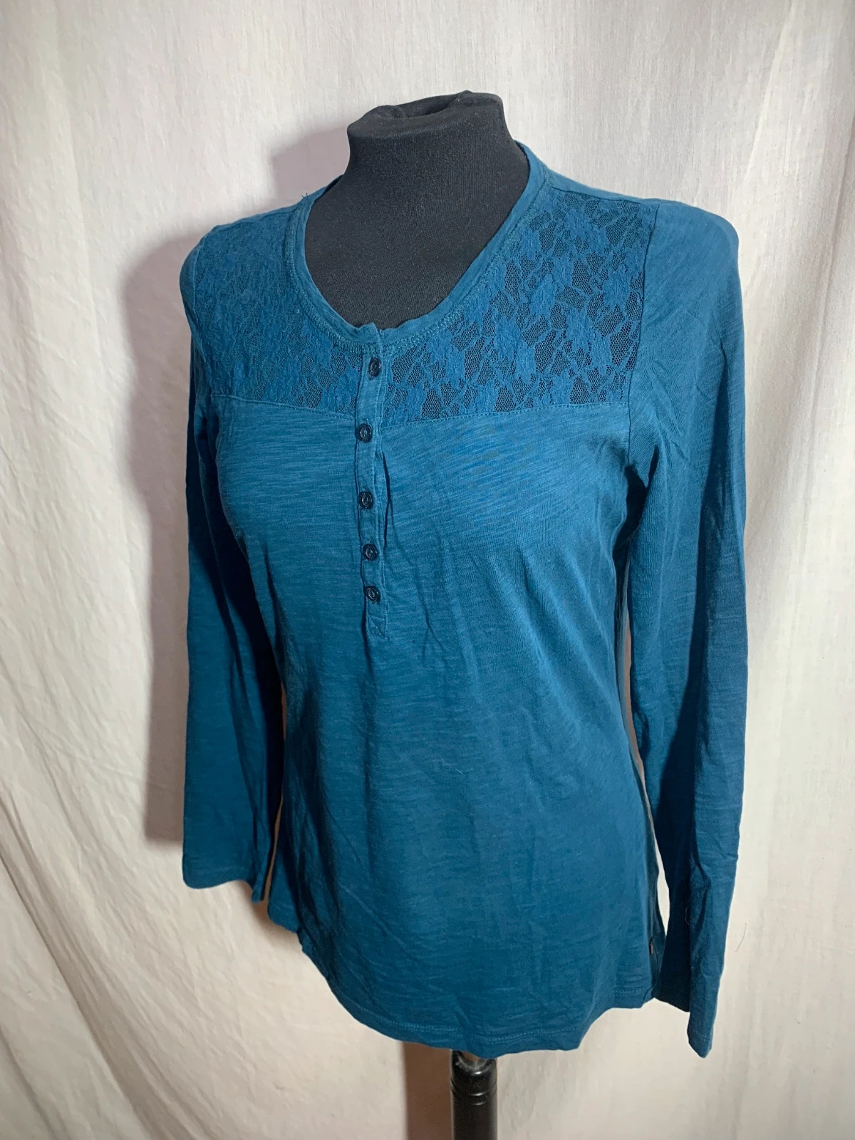 Camiseta Manga Larga Detalles Encaje | Long-Sleeved Shirt Lace Detailing | Mexx – Mexx – taille M / 38 / 10 3