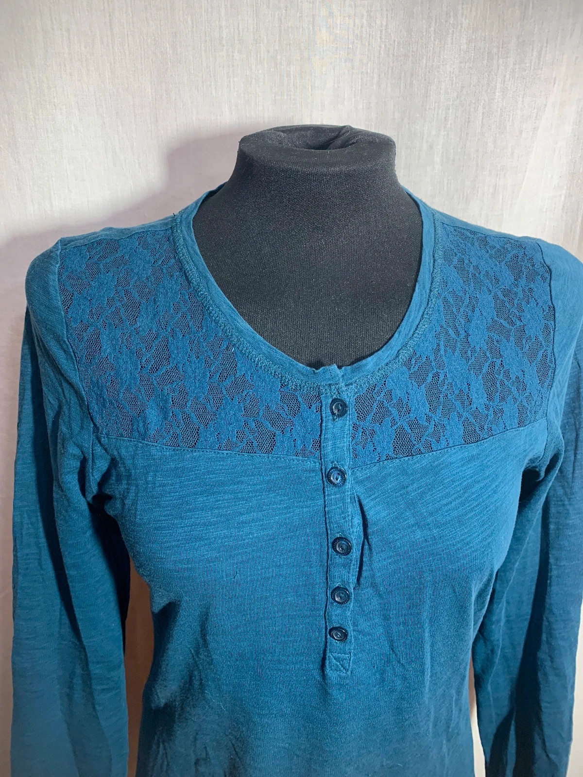 Camiseta Manga Larga Detalles Encaje | Long-Sleeved Shirt Lace Detailing | Mexx – Mexx – taille M / 38 / 10 5