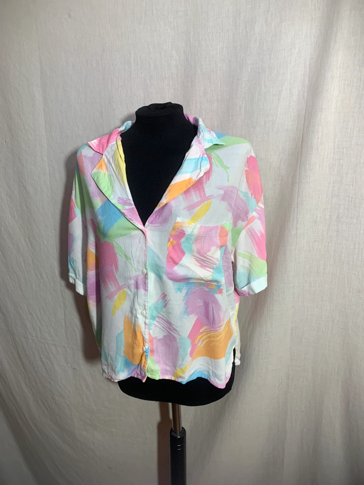 Camisa con Estampado Tie-Dye | Tie-Dye Print Shirt | Stradivarius – Stradivarius – taille M / 38 / 10 4