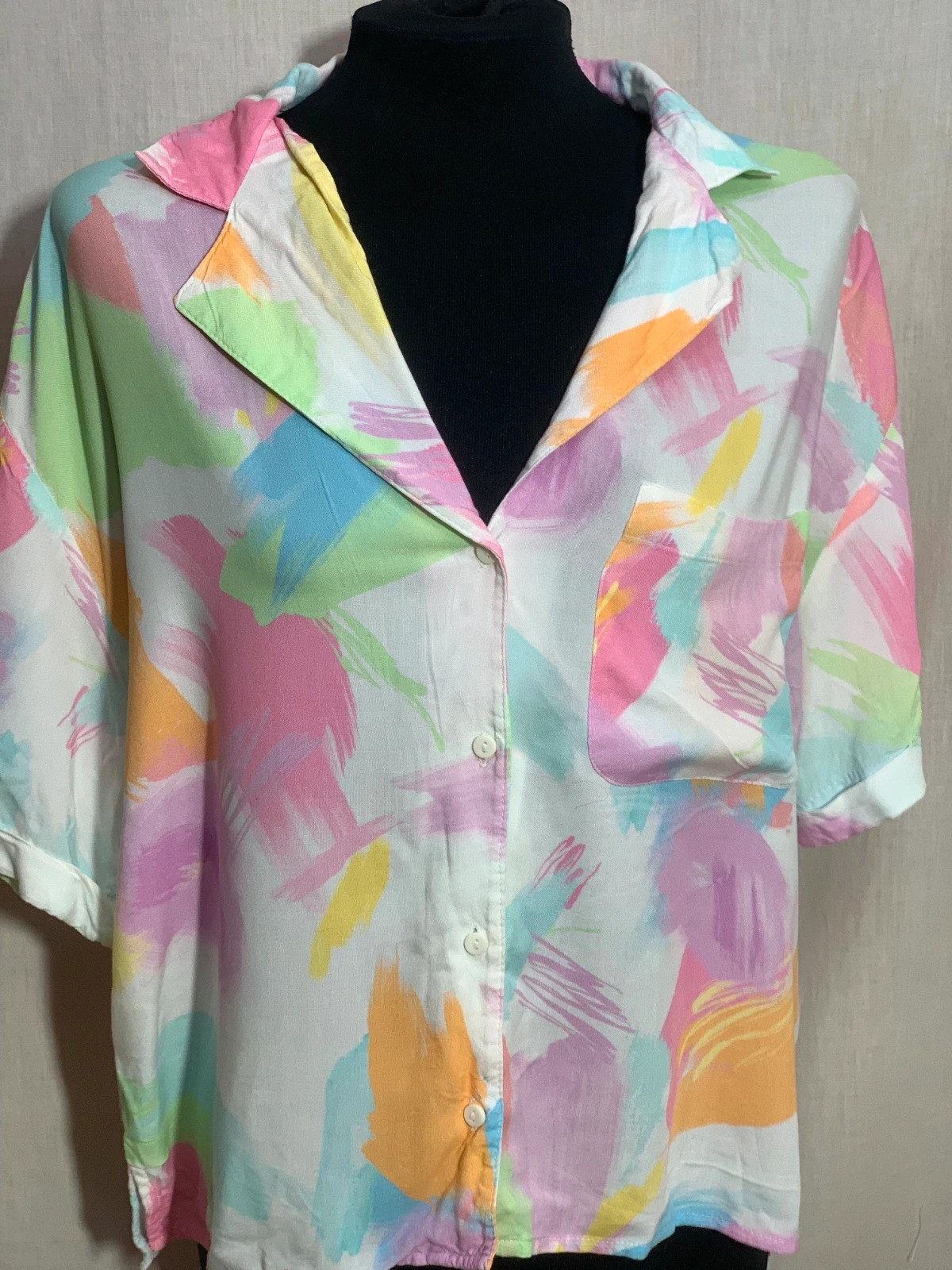 Camisa con Estampado Tie-Dye | Tie-Dye Print Shirt | Stradivarius – Stradivarius – taille M / 38 / 10 5