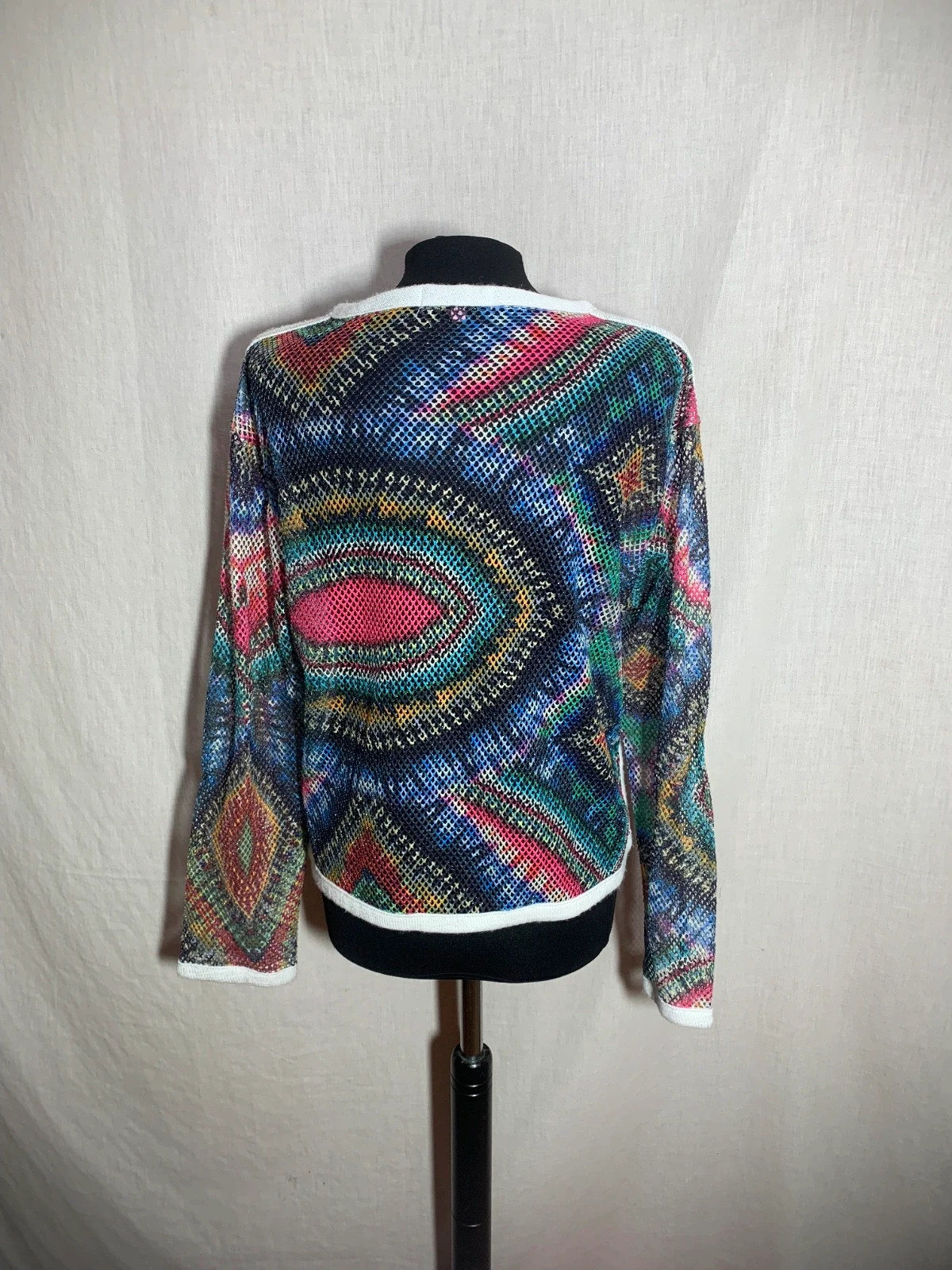 Chaqueta de Punto Multicolor | Multicolour Knit Jacket – Promise – taille L / 40 / 12 2