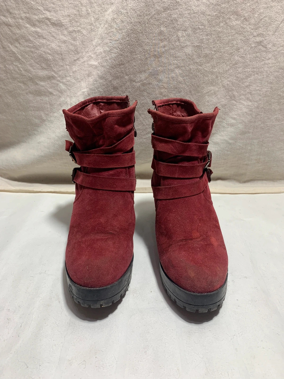 Botas de Tobillo Rojo Vino | Wine Red Ankle Boots | Amor Amore – Amor amore – taille 40 2