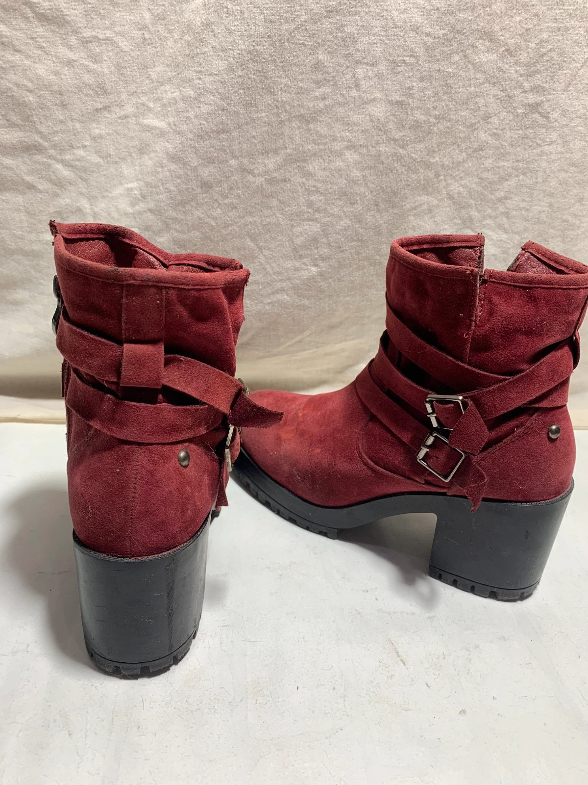 Botas de Tobillo Rojo Vino | Wine Red Ankle Boots | Amor Amore – Amor amore – taille 40 4