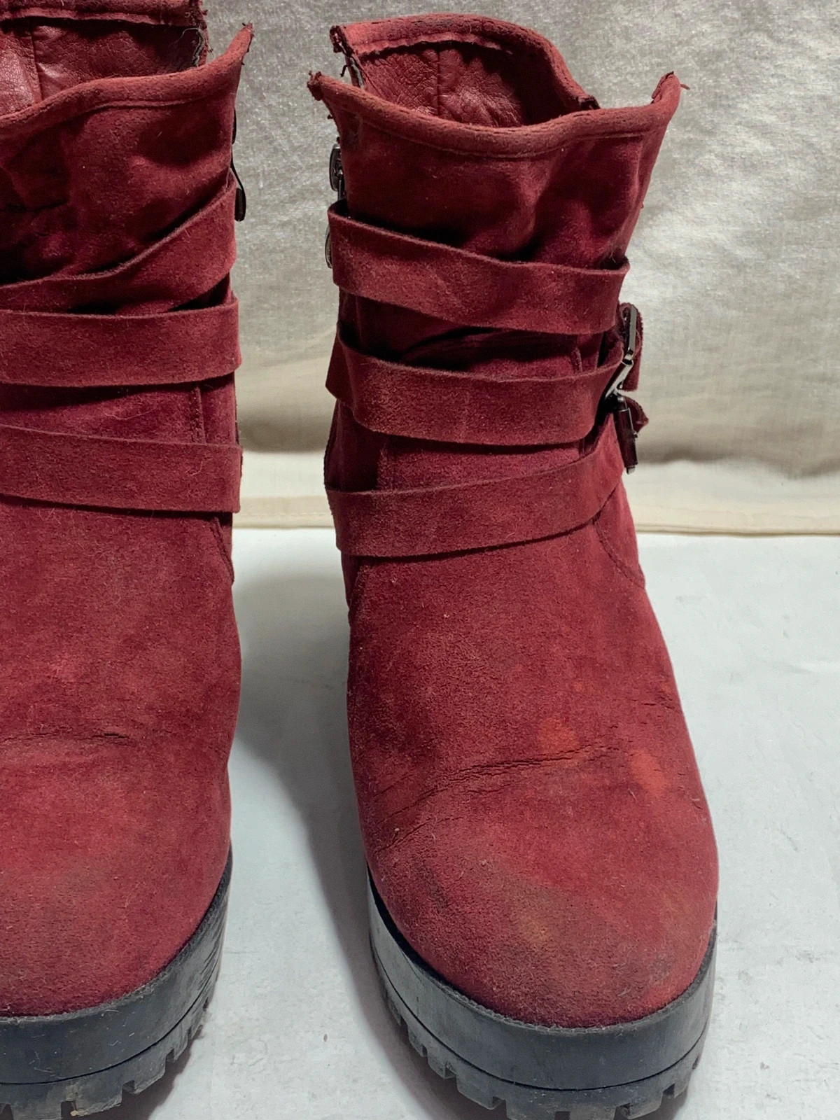 Botas de Tobillo Rojo Vino | Wine Red Ankle Boots | Amor Amore – Amor amore – taille 40 5