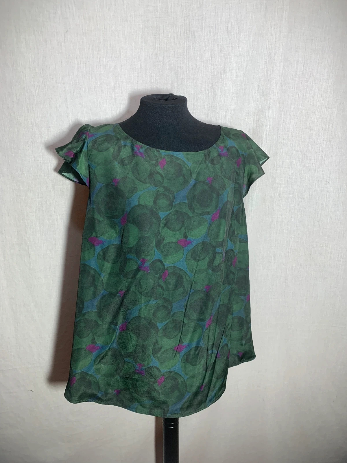 Blusa sin Mangas Verde | Green Sleeveless Blouse | Riverside – Riverside – taille XXXL / 46 / 18 5