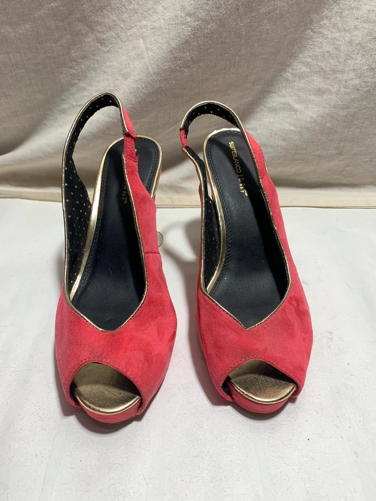 Zapatos de Tacón de Aguja Rojos | Red Stiletto Heels – Blanco – taille 40 2