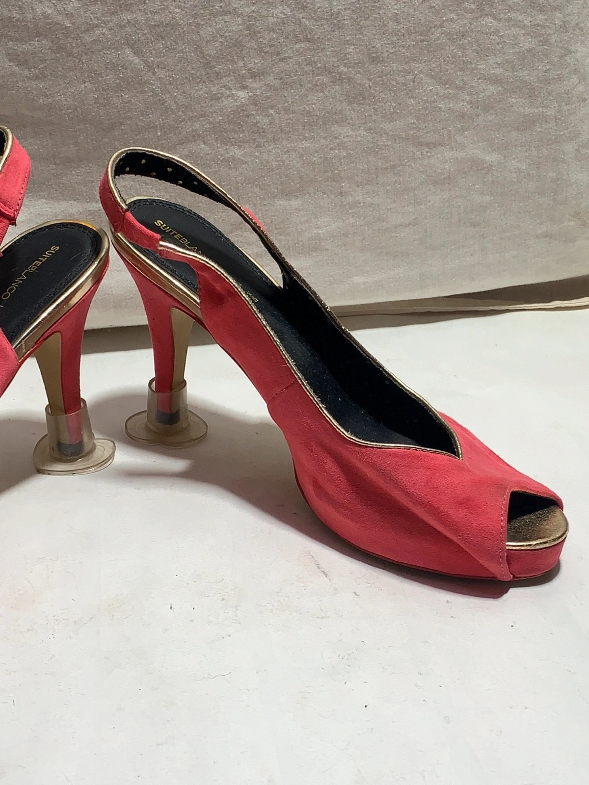 Zapatos de Tacón de Aguja Rojos | Red Stiletto Heels – Blanco – taille 40 3