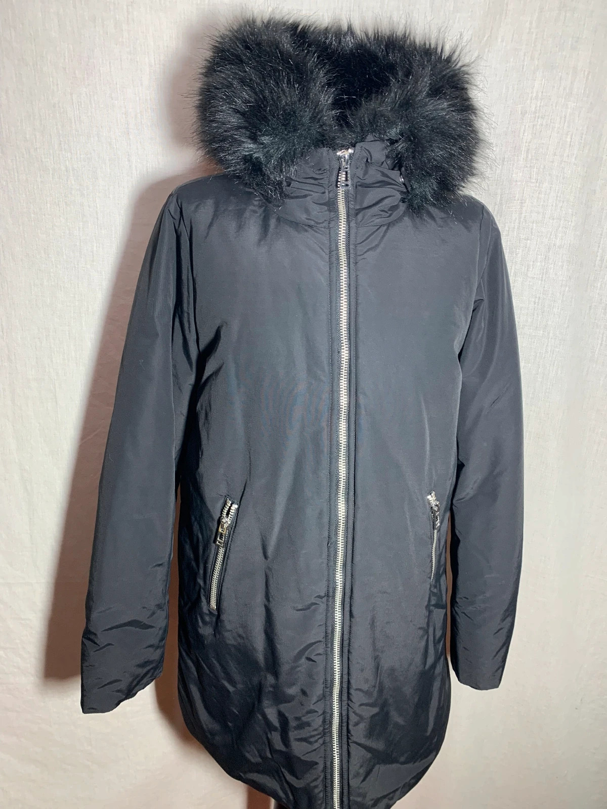 Abrigo Negro con Capucha | Black Coat with Hood | Stradivarius – Stradivarius – taille M / 38 / 10 2