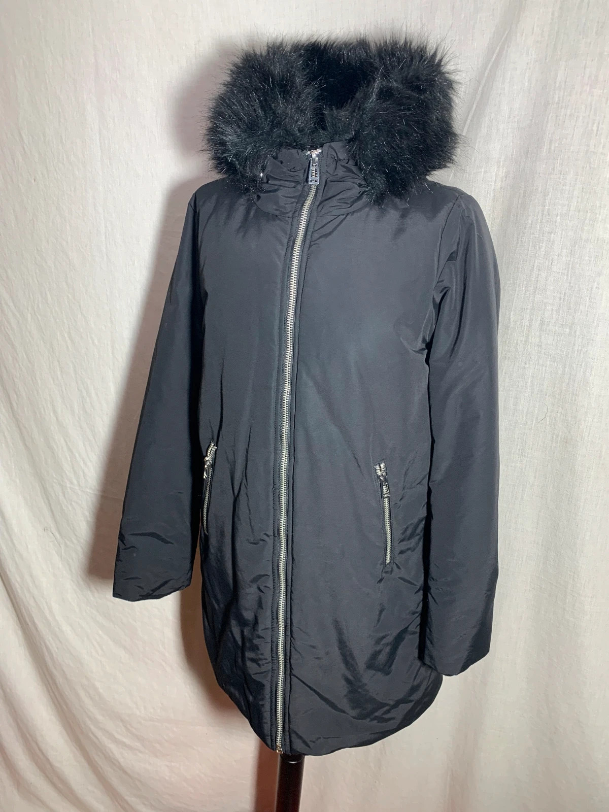 Abrigo Negro con Capucha | Black Coat with Hood | Stradivarius – Stradivarius – taille M / 38 / 10 5