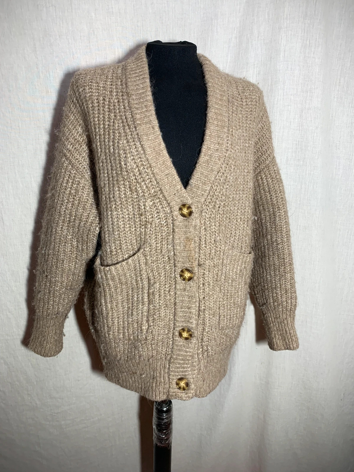 Rebeca Beige | Beige Cardigan | Zara – Zara – taille S / 36 / 8 3