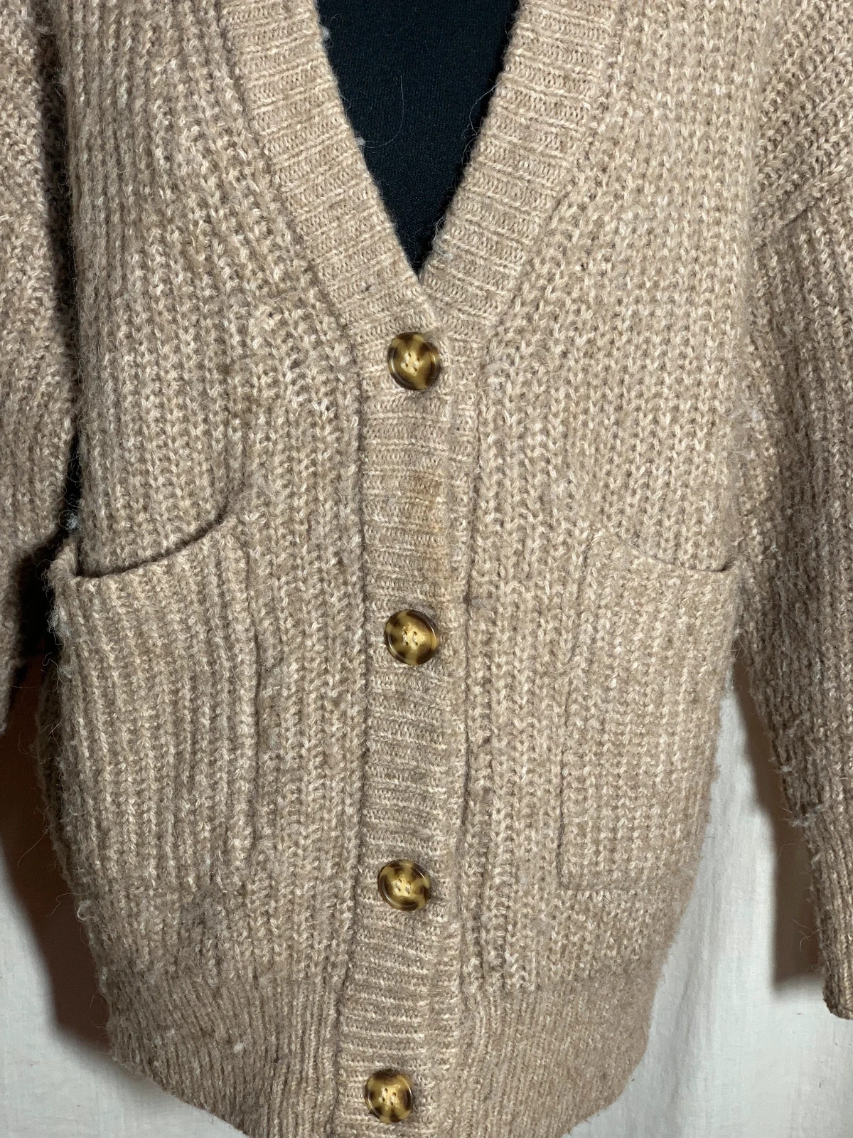 Rebeca Beige | Beige Cardigan | Zara – Zara – taille S / 36 / 8 5