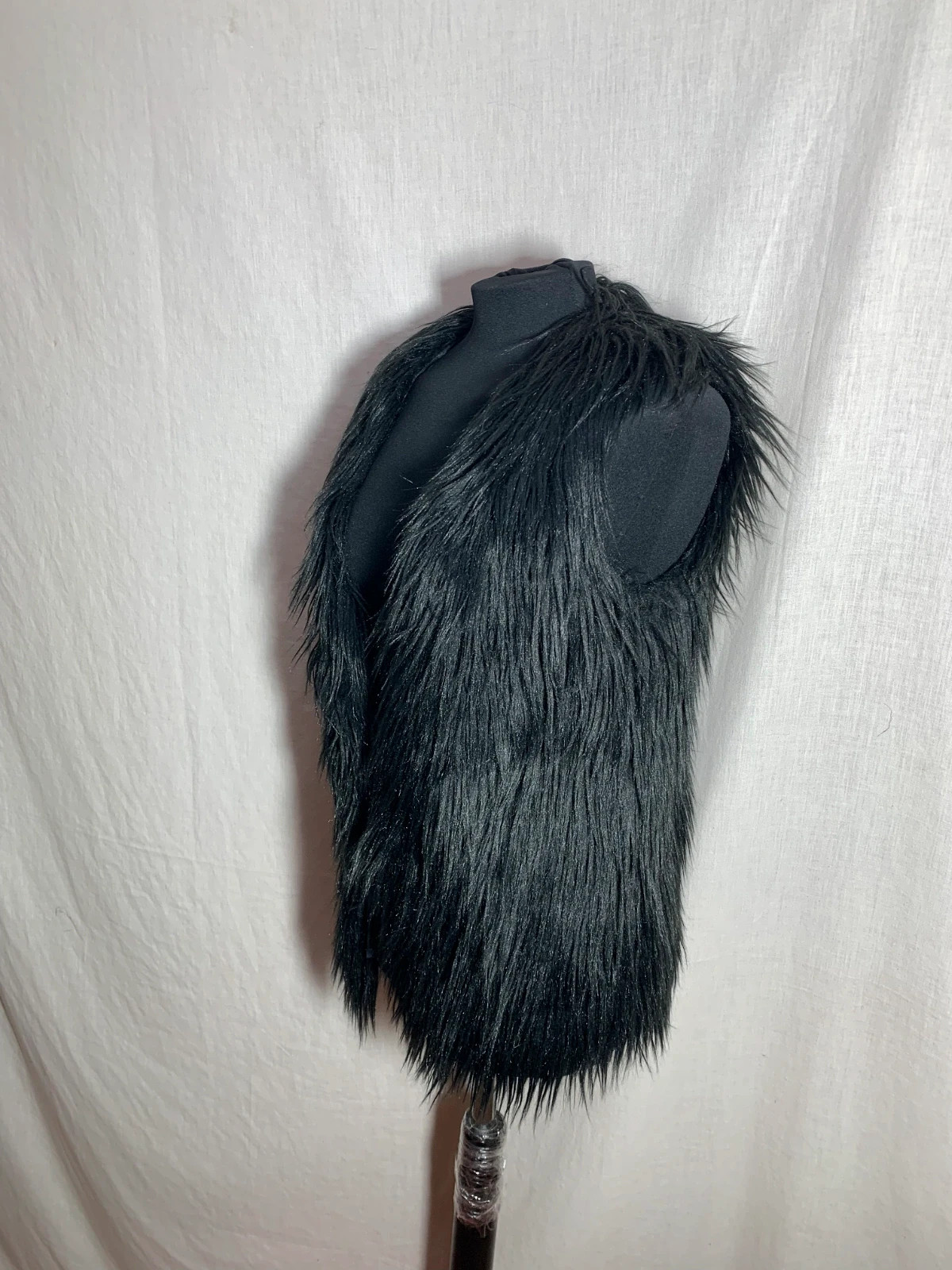 Chaleco de Pelo Sintético Negro | Black Faux Fur Vest | Naf Naf – Naf Naf – taille XS / 34 / 6 3