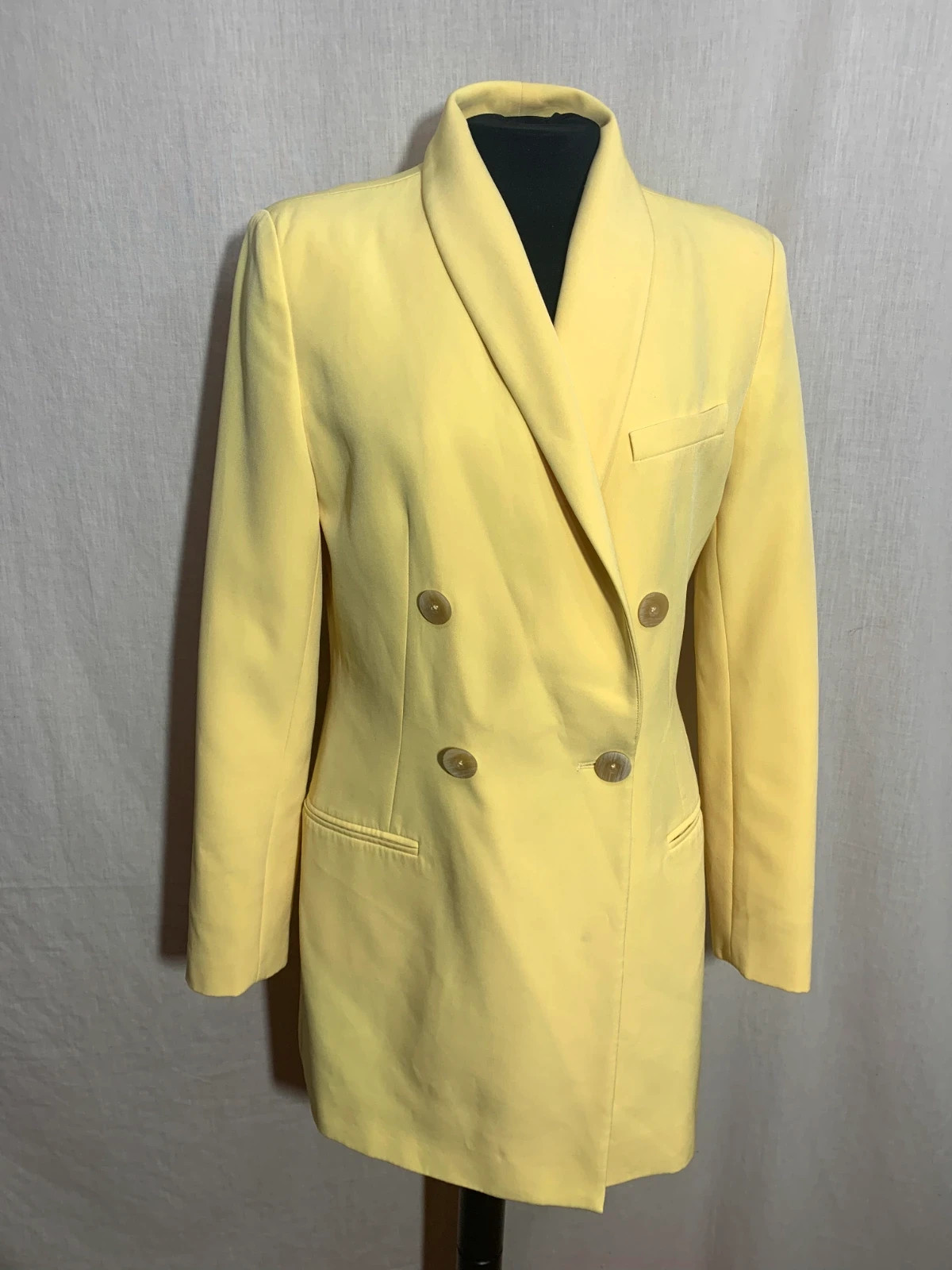Abrigo Largo Amarillo | Long Yellow Coat | Stradivarius – Stradivarius – taille L / 40 / 12 3