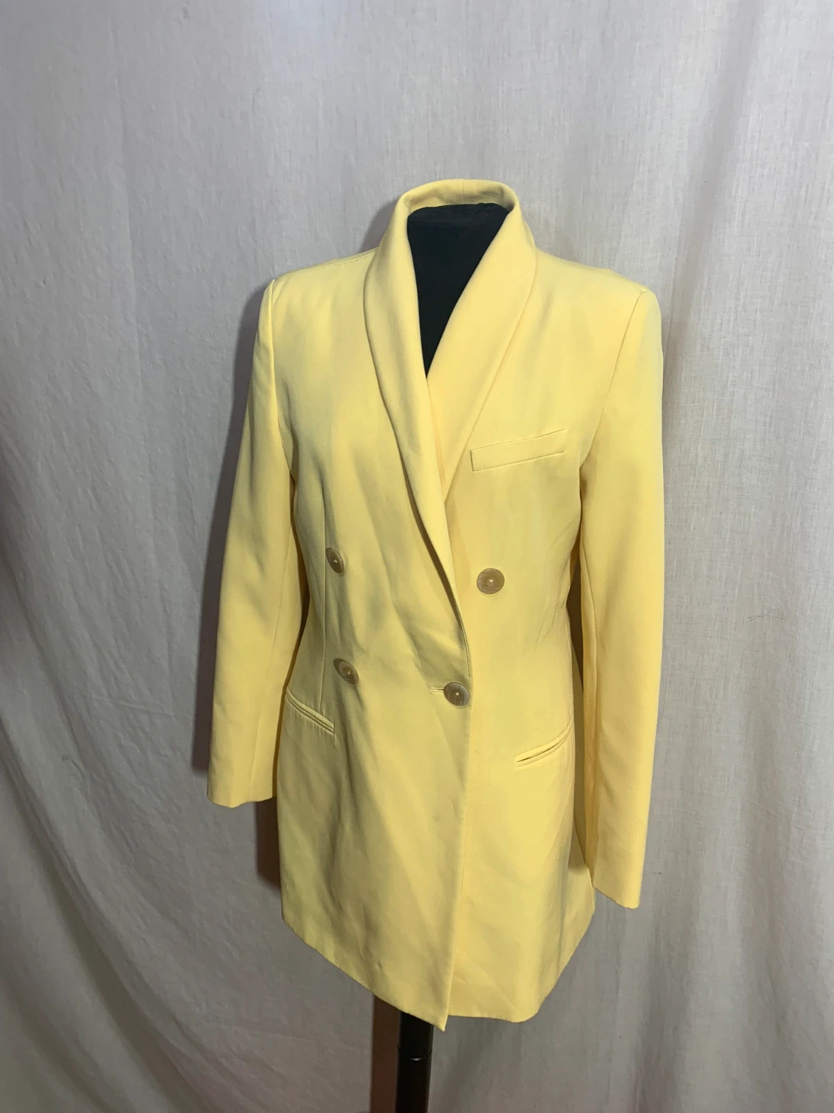 Abrigo Largo Amarillo | Long Yellow Coat | Stradivarius – Stradivarius – taille L / 40 / 12 4