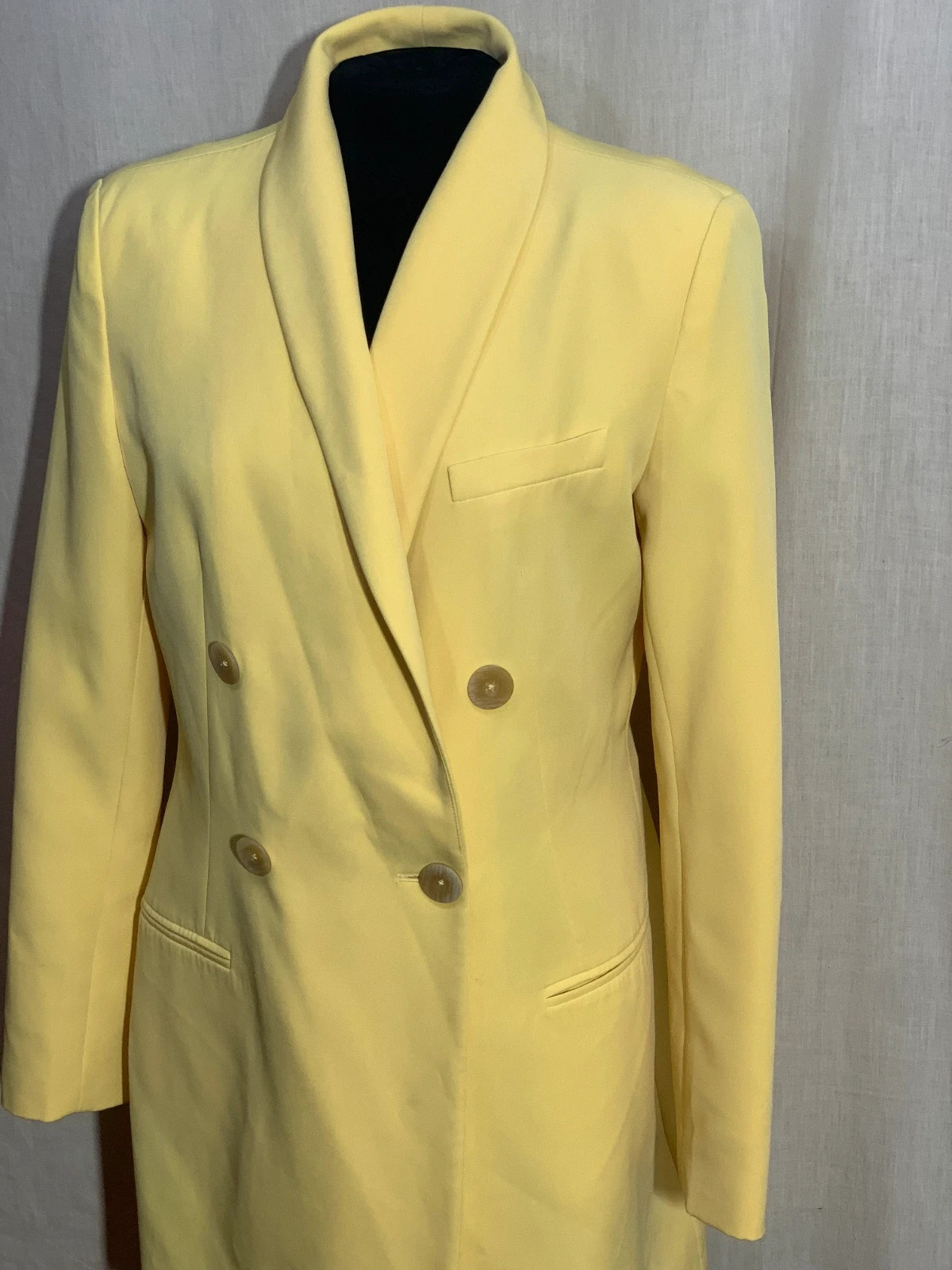 Abrigo Largo Amarillo | Long Yellow Coat | Stradivarius – Stradivarius – taille L / 40 / 12 5