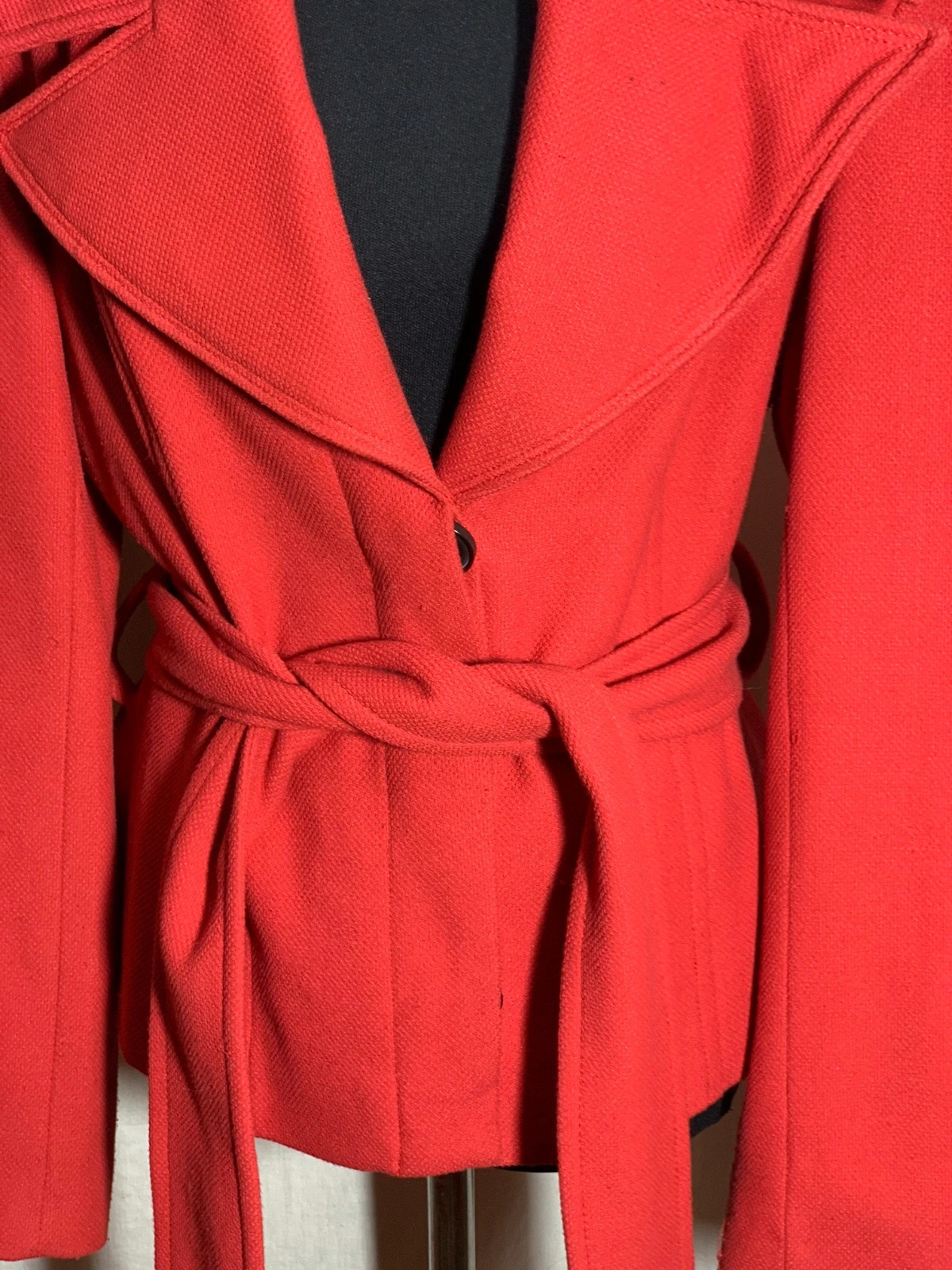 Abrigo Rojo Retro | Retro Red Coat | Zara – Zara – taille XL / 42 / 14 4