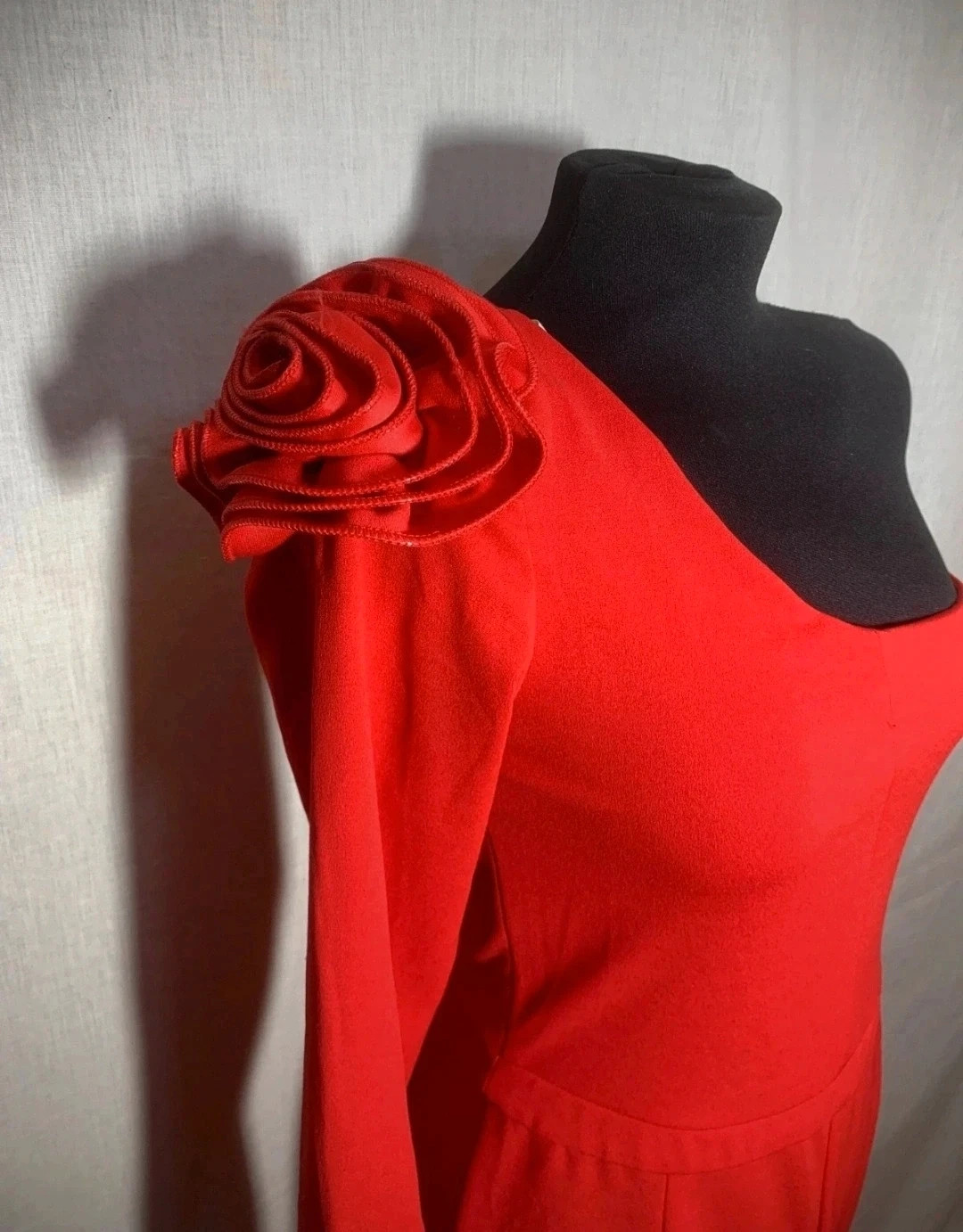 Mono Largo Asimétrico Rojo | Red Asymmetric Long Jumpsuit – Marta en Brazil – taille L / 40 / 12 3