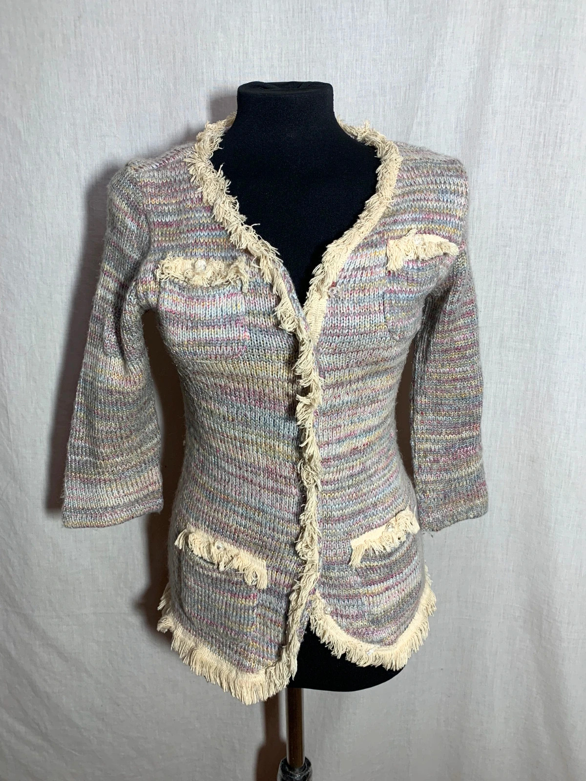 Chaqueta con Cuello de Pelo Sintético | Jacket with Faux Fur Collar – Almatrichi – taille S / 36 / 8 2