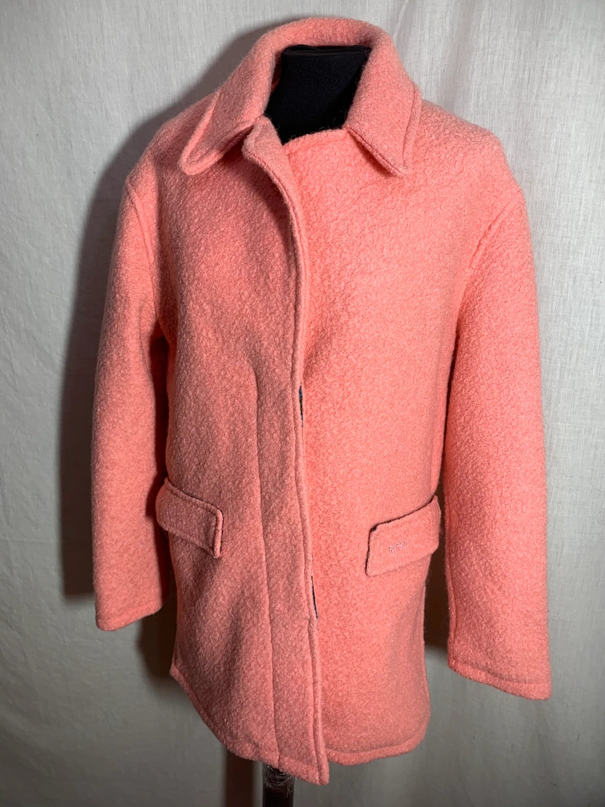 Abrigo Formal de Lana Rosa | Pink Formal Wool Coat – Riverside – taille XXL / 44 / 16 3