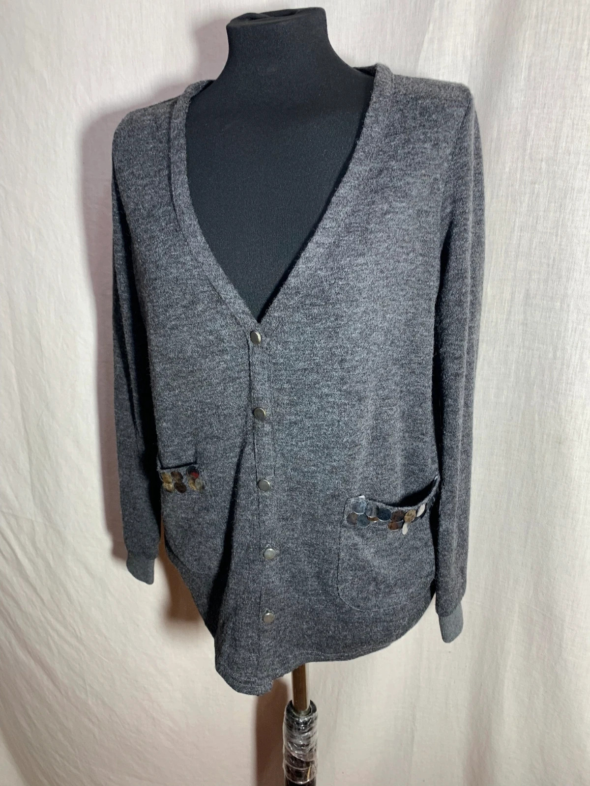 Rebeca Gris | Grey Cardigan | Riverside – Riverside – taille L / 40 / 12 3
