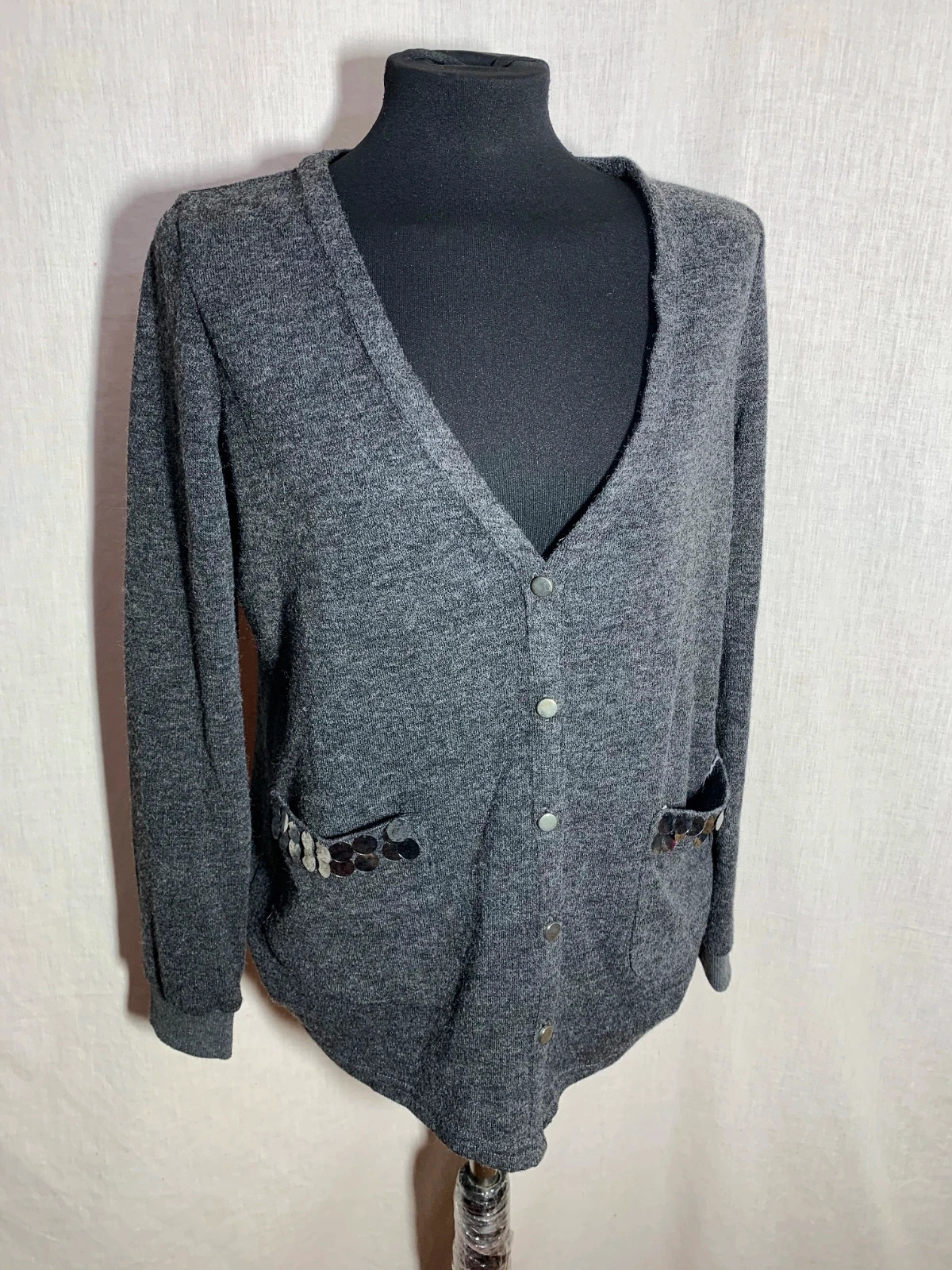 Rebeca Gris | Grey Cardigan | Riverside – Riverside – taille L / 40 / 12 4