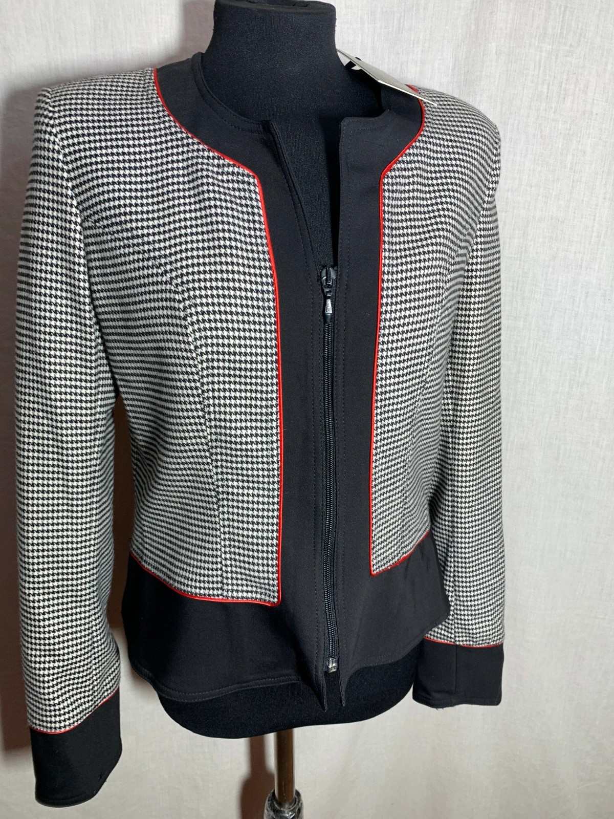 Blazer de Fiesta Blanca y Negra | Black and White Party Blazer – Paul Brial – taille L / 40 / 12 5