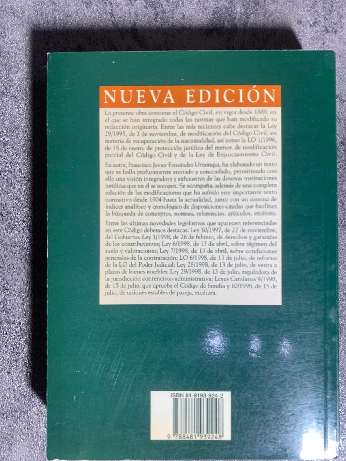 Libro Código Civil Edición Septiembre 1998 3