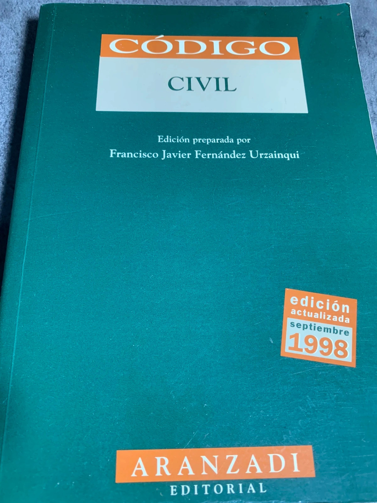 Libro Código Civil Edición Septiembre 1998 2