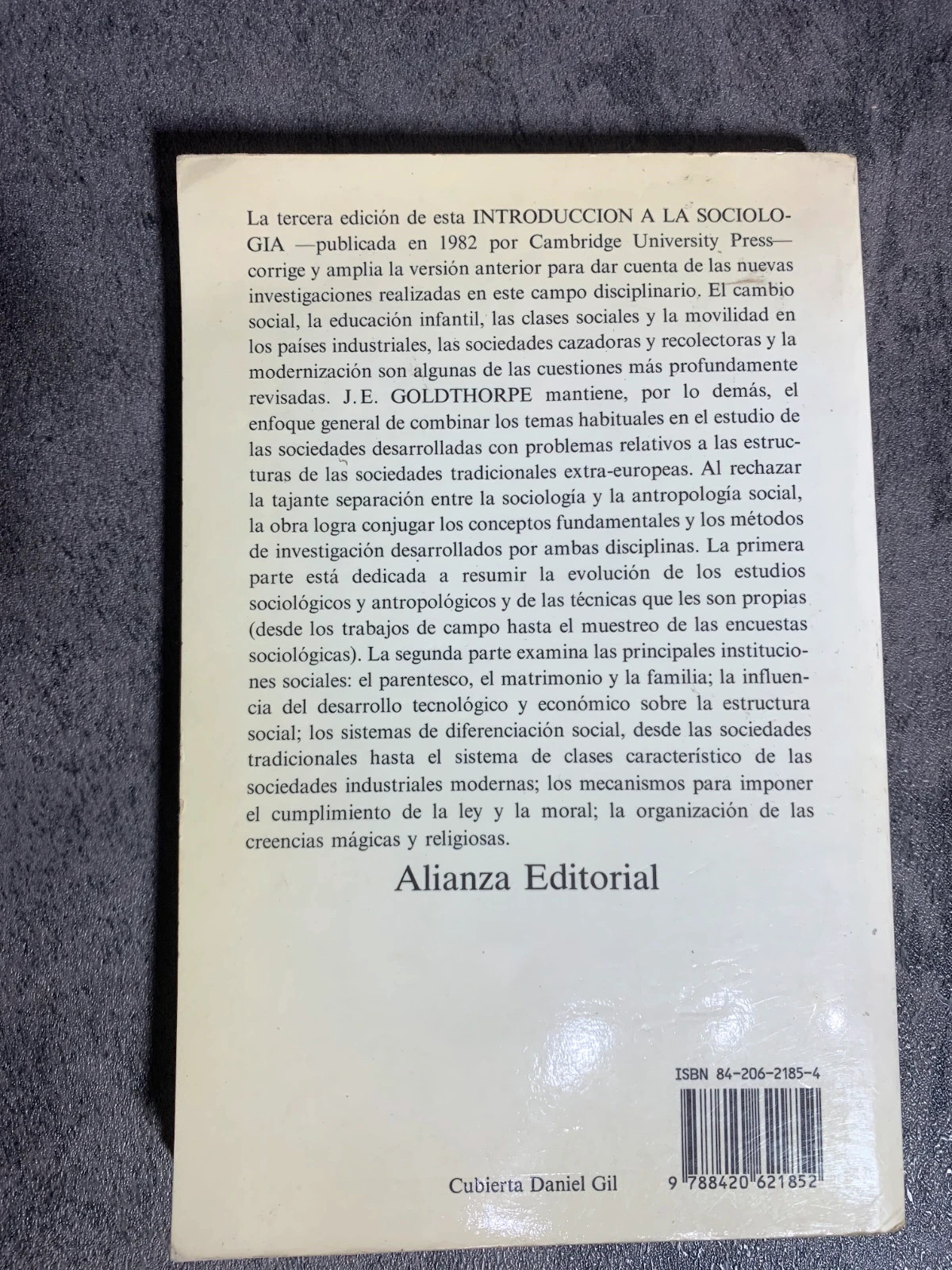 Libro Introducción a la Sociología | J.E. Goldthorpe 3