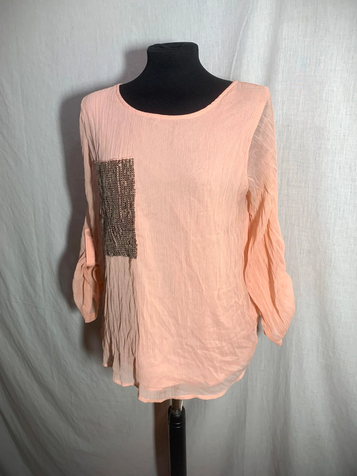 Blusa Coral de Mangas 3/4 | Coral 3/4 Sleeve Blouse | Almatrichi – Almatrichi – taille XL / 42 / 14 3