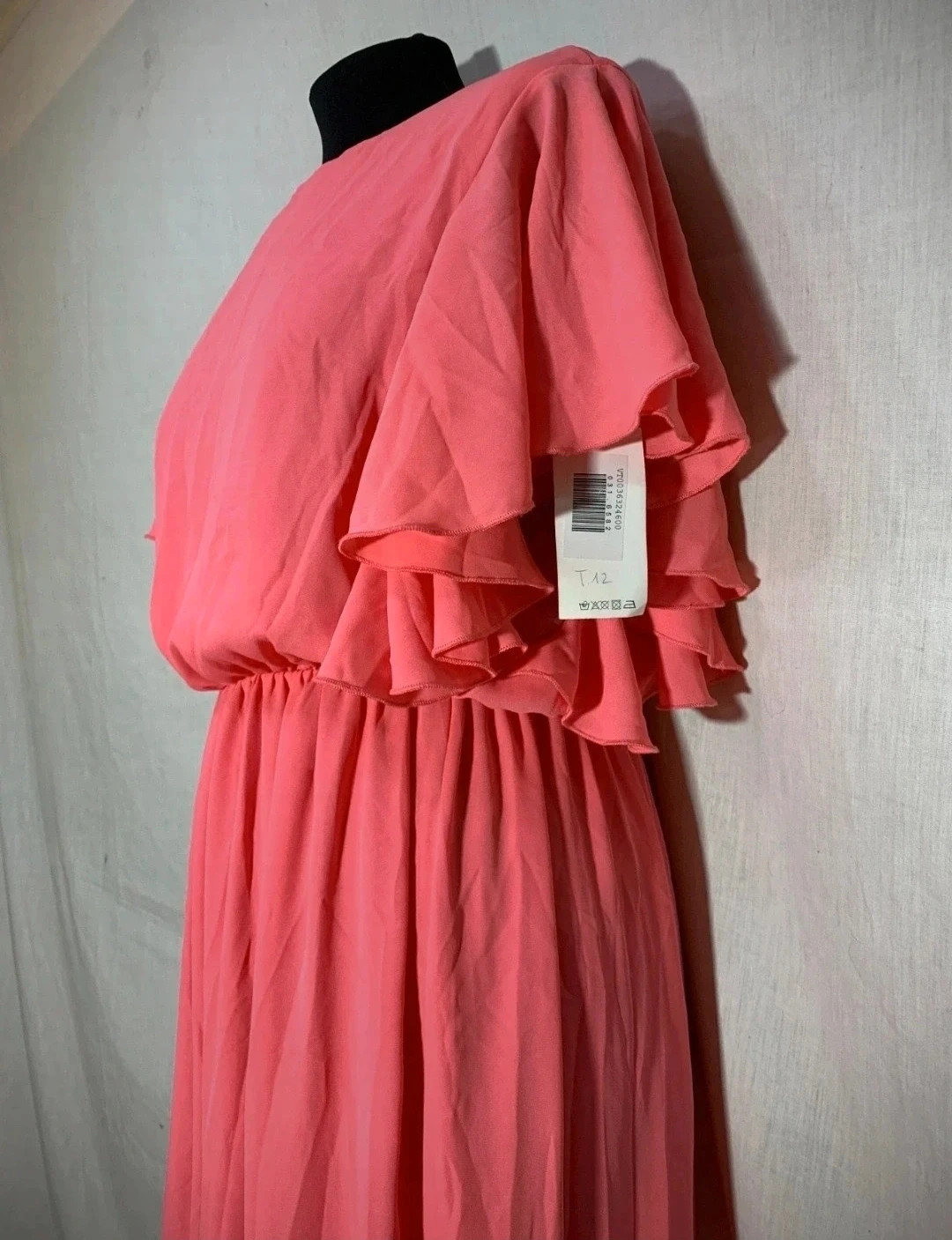 Vestido largo de ceremonia rosa | Long Pink Ceremony Dress – taille L / 40 / 12 3