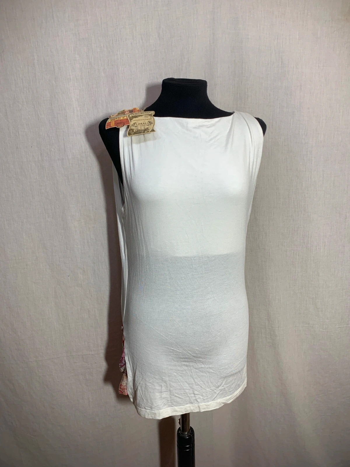 Blusa Larga sin Mangas Blanca | White Long Sleeveless Blouse | Mamatayoe – Mamatayoe – taille XL / 42 / 14 3