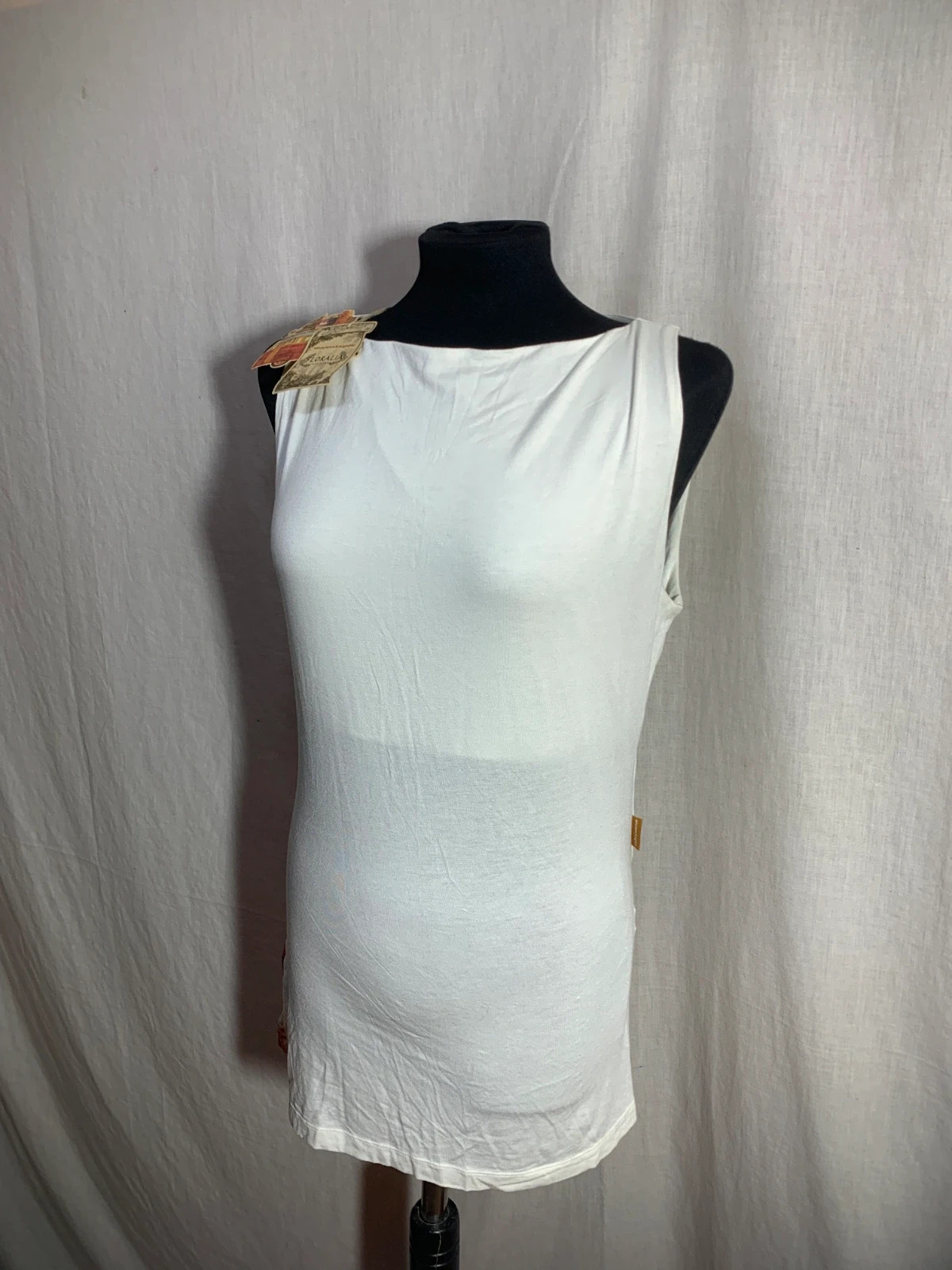 Blusa Larga sin Mangas Blanca | White Long Sleeveless Blouse | Mamatayoe – Mamatayoe – taille XL / 42 / 14 4