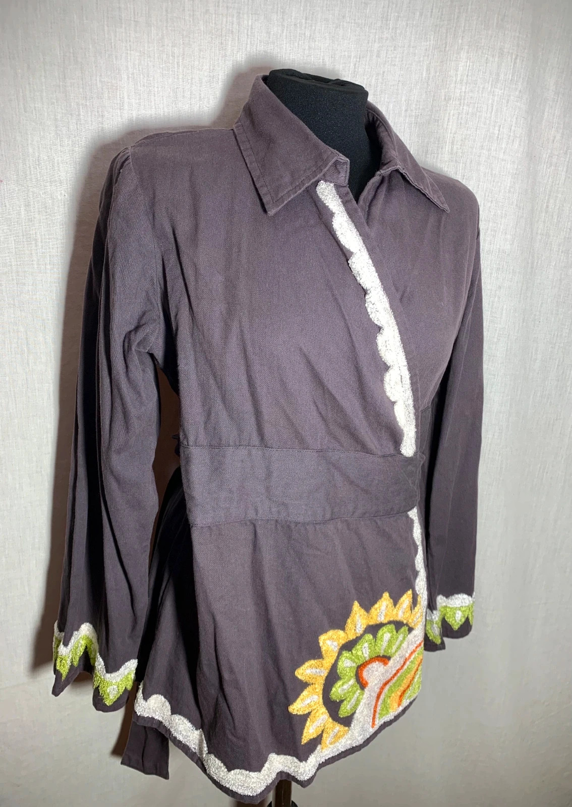 Blusa Cruzada Morada | Purple Wrap Blouse | Aquakiller – Aquakiller – taille XL / 42 / 14 4