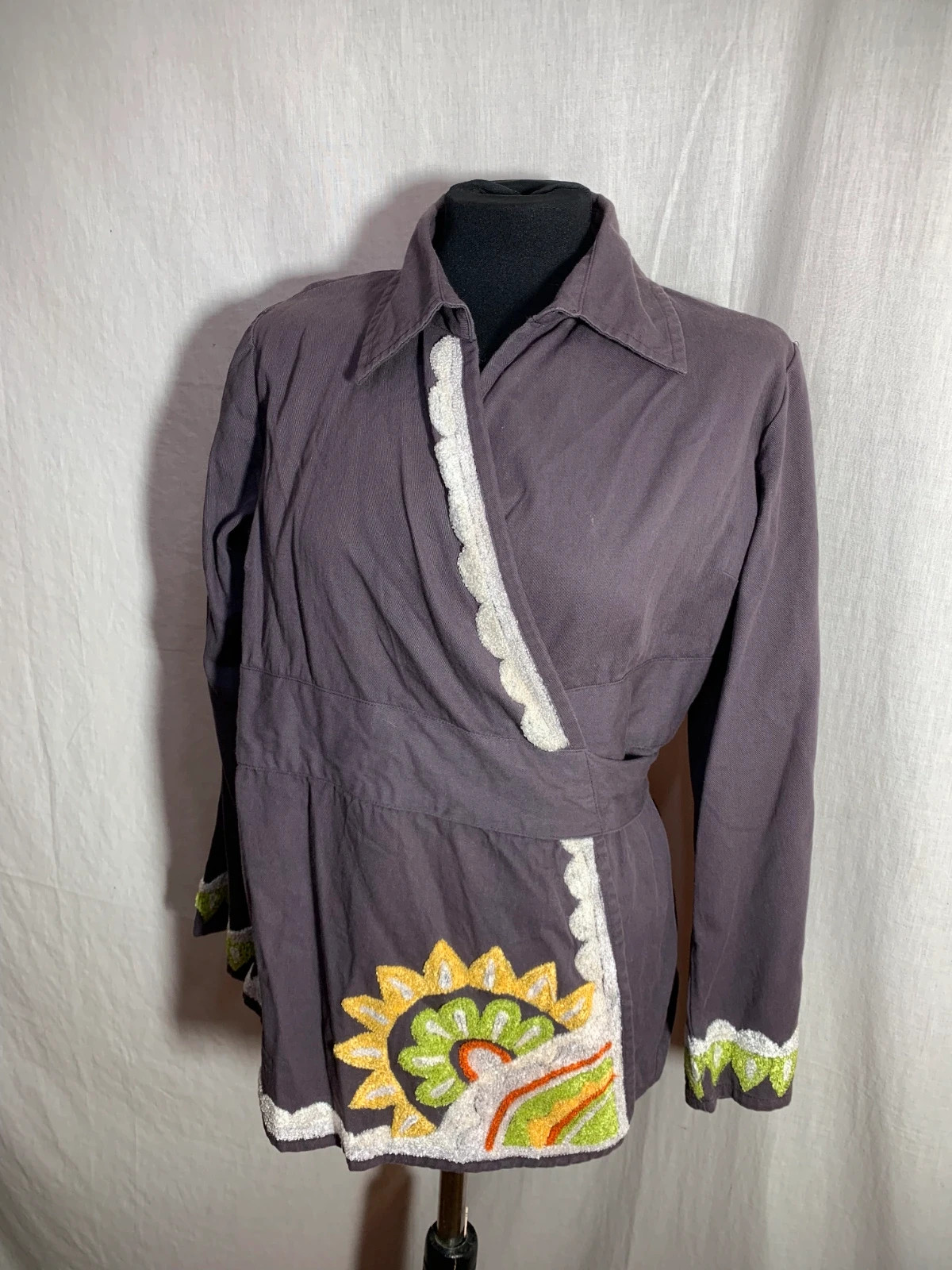 Blusa Cruzada Morada | Purple Wrap Blouse | Aquakiller – Aquakiller – taille XL / 42 / 14 3