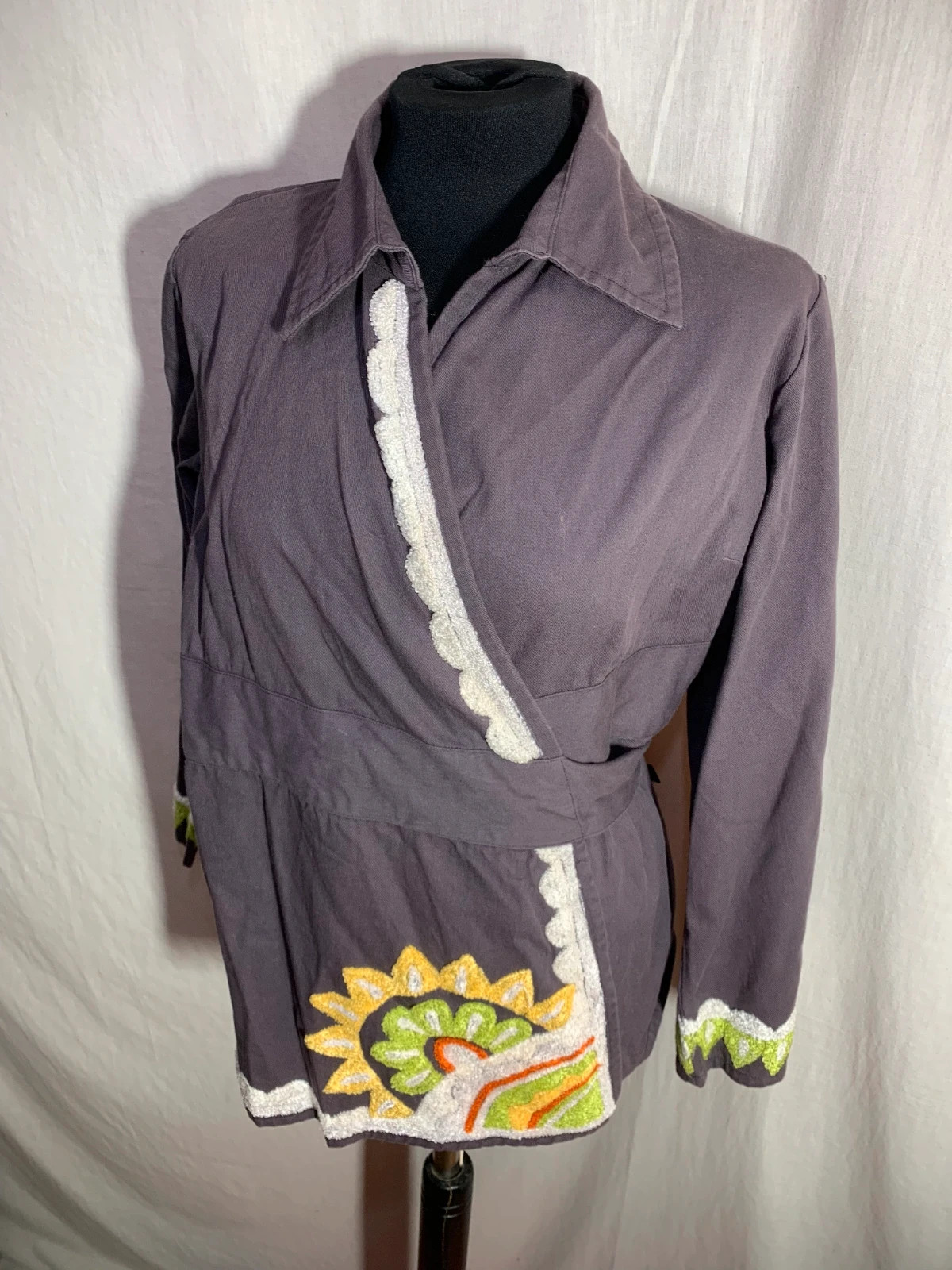 Blusa Cruzada Morada | Purple Wrap Blouse | Aquakiller – Aquakiller – taille XL / 42 / 14 5