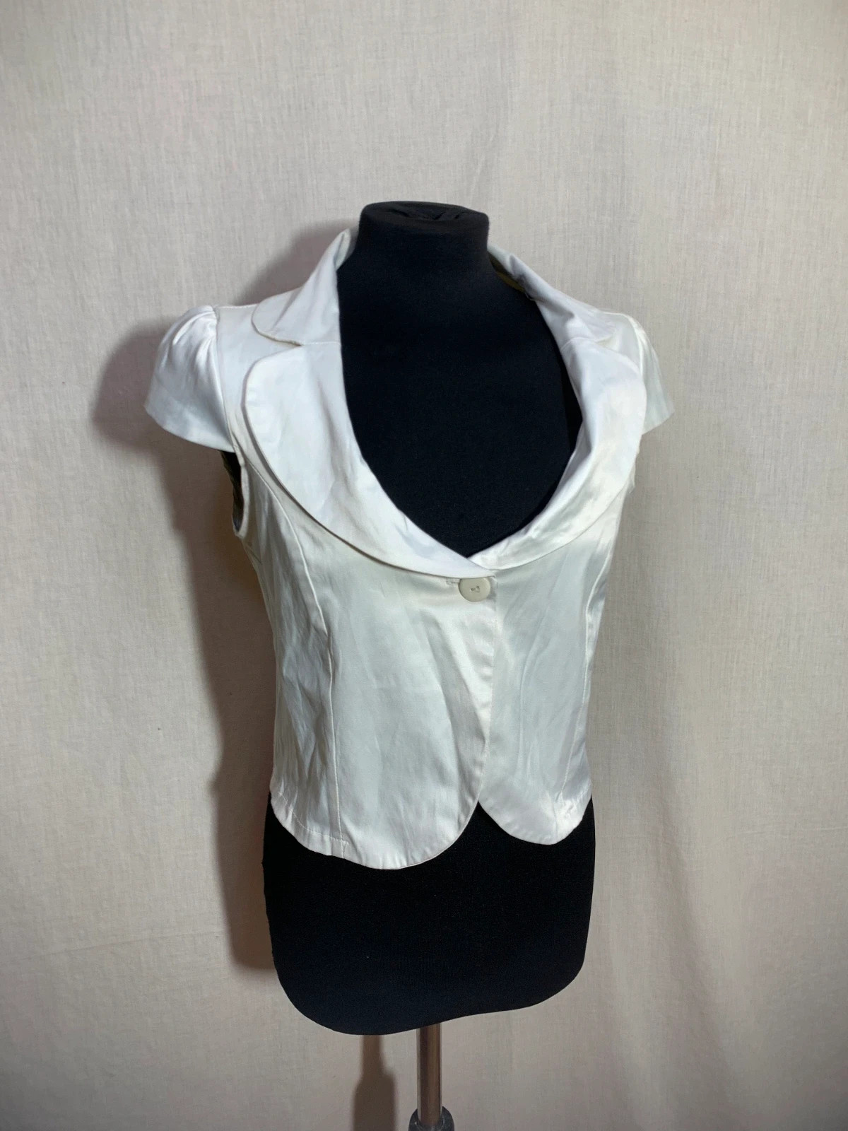 Chaleco de Fiesta Vintage Blanco | White Vintage Party Vest – Fussyon – taille XL / 42 / 14 3