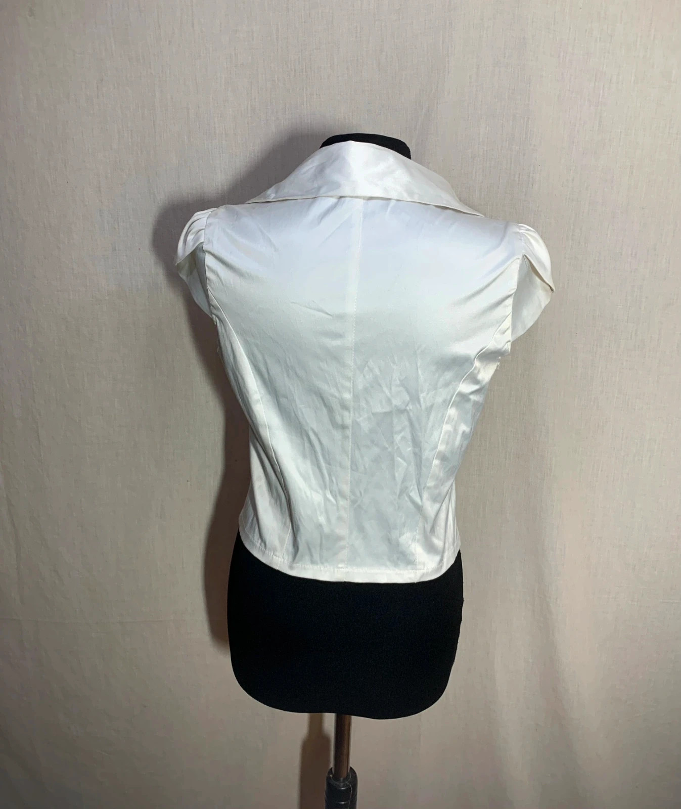 Chaleco de Fiesta Vintage Blanco | White Vintage Party Vest – Fussyon – taille XL / 42 / 14 5