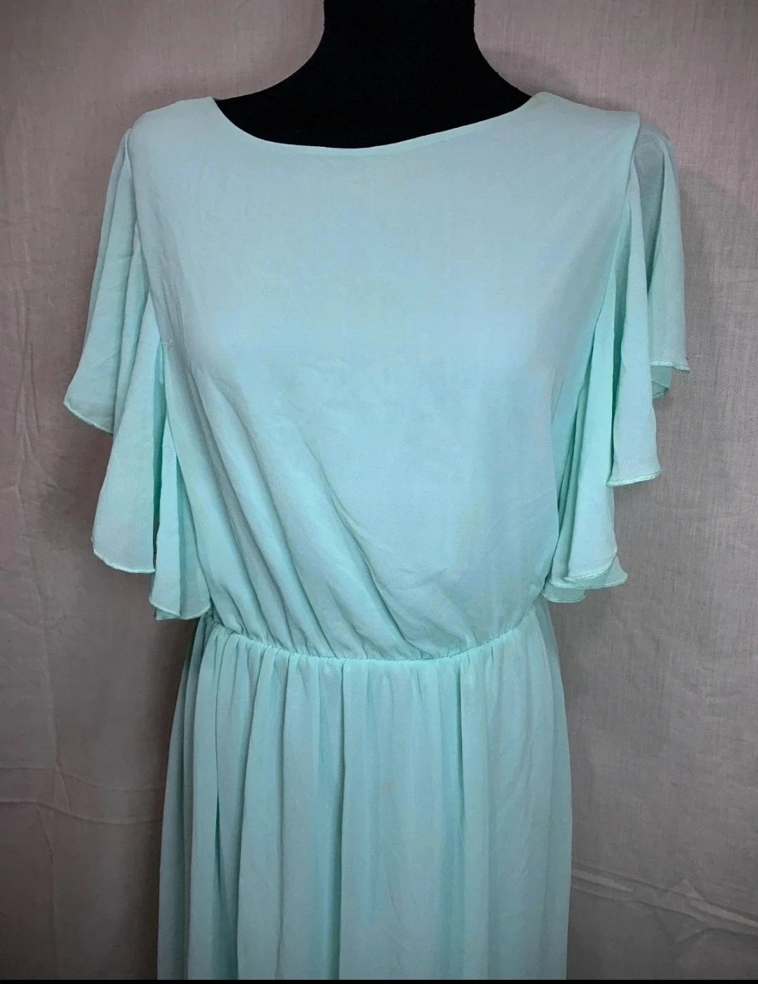 Vestido de Fiesta Turquesa con Falda Fluida | Turquoise Party Dress with Flowing Skirt – Sara León – taille L / 40 / 12 3